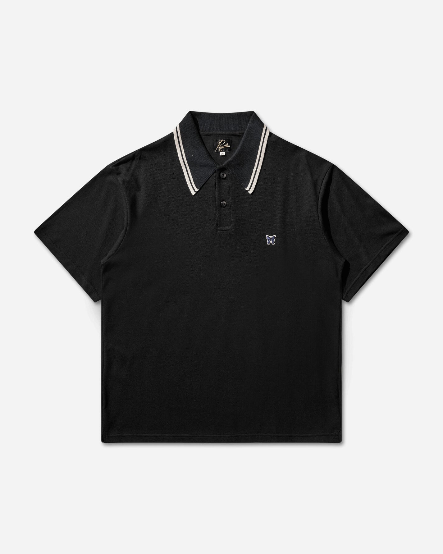 Needles Regular Collar Polo Cotton Pique D/Black T-Shirts Polo SX442 101487918