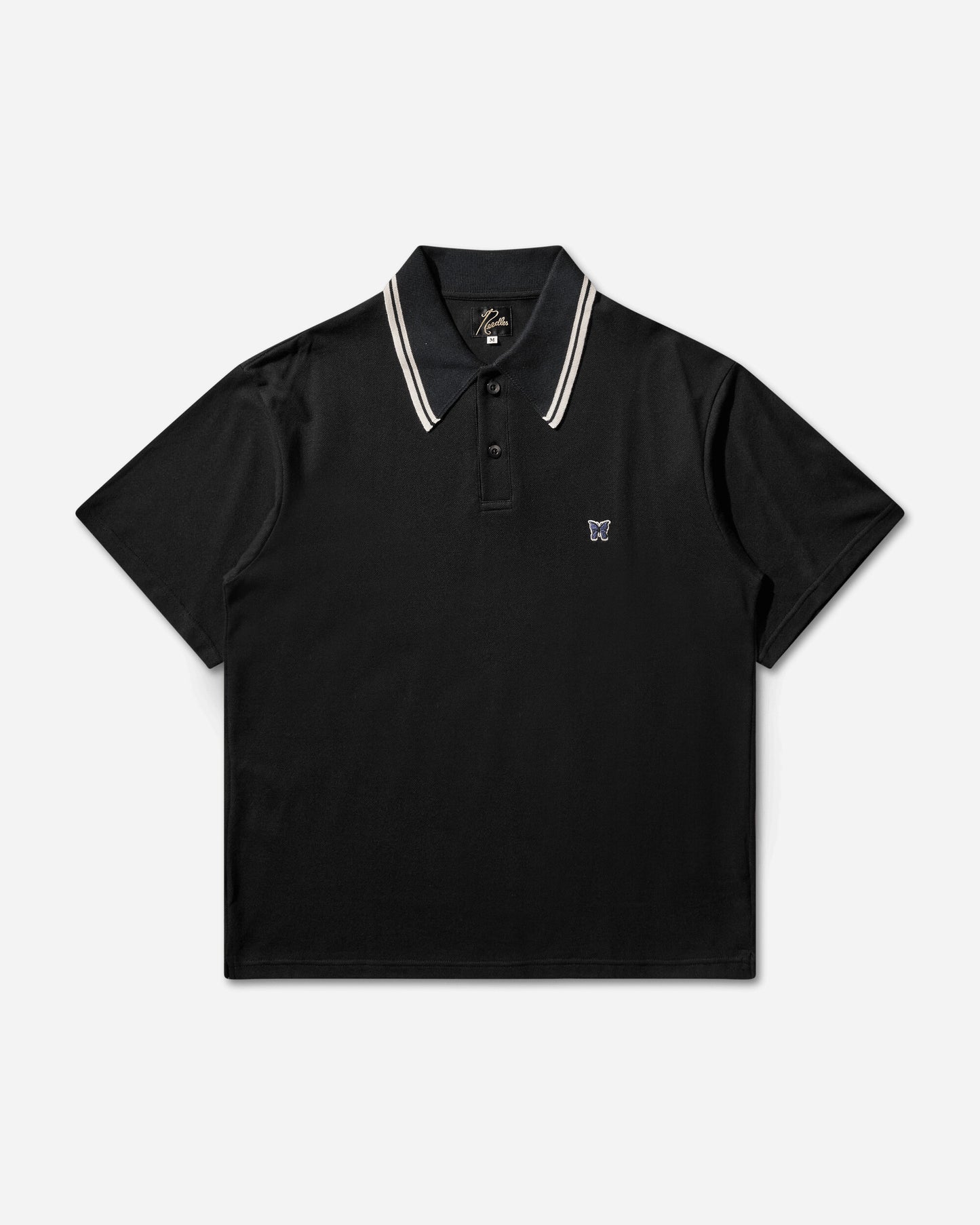 Needles Regular Collar Polo Cotton Pique D/Black T-Shirts Polo SX442 101487918