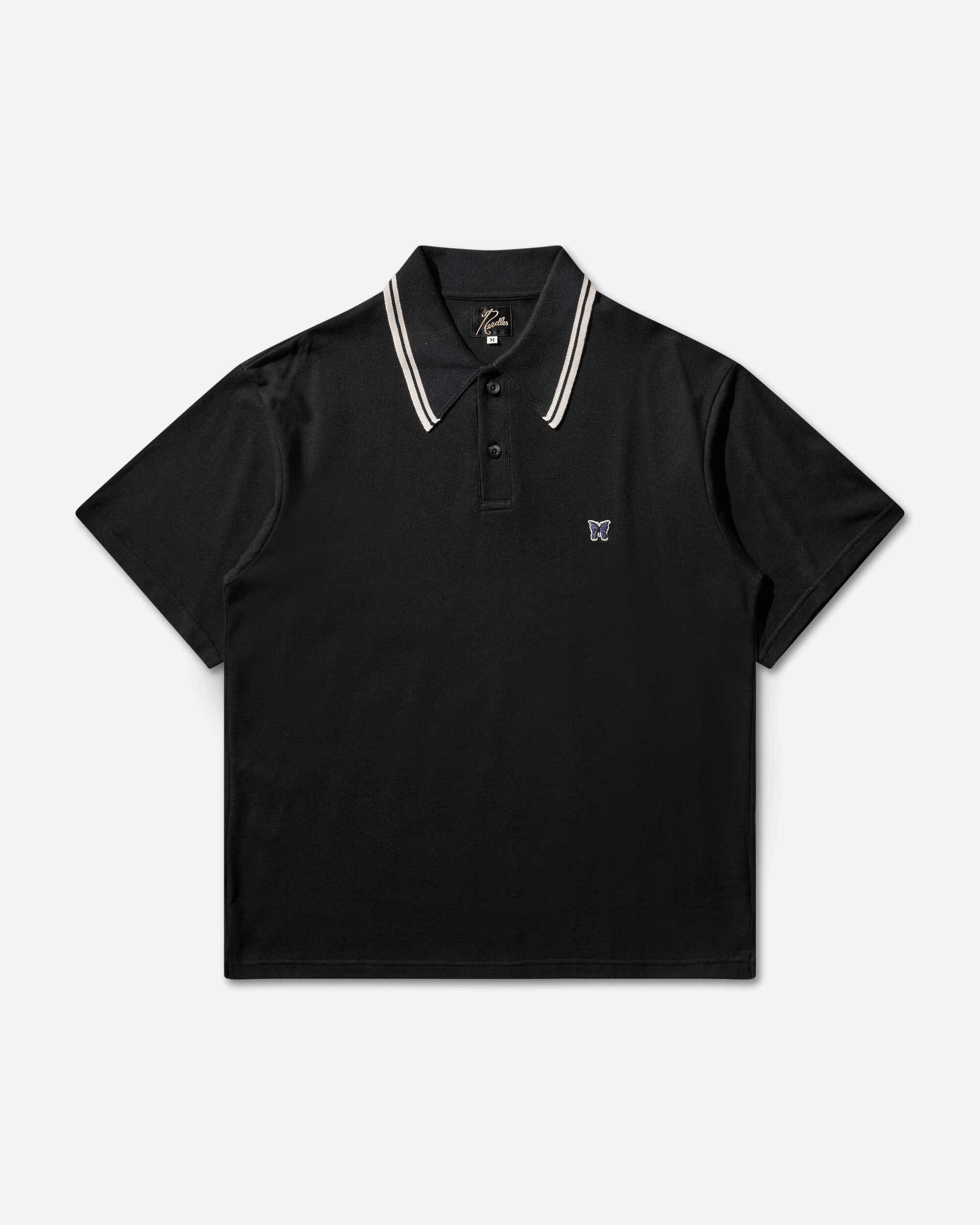 Needles Regular Collar Polo Cotton Pique D/Black T-Shirts Polo SX442 101487918