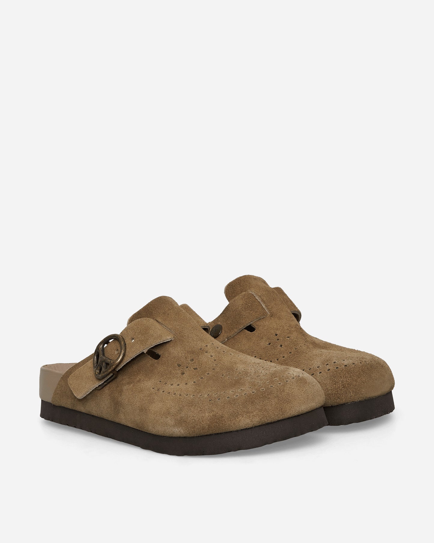 Needles Clog Sandal - Suede Lthr. Taupe Sandals and Slides Sandals and Mules OT057 A