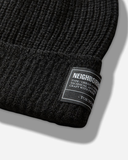 Neighborhood Jp Beanie Black Hats Beanies 252FUNH-HT01 BLACK