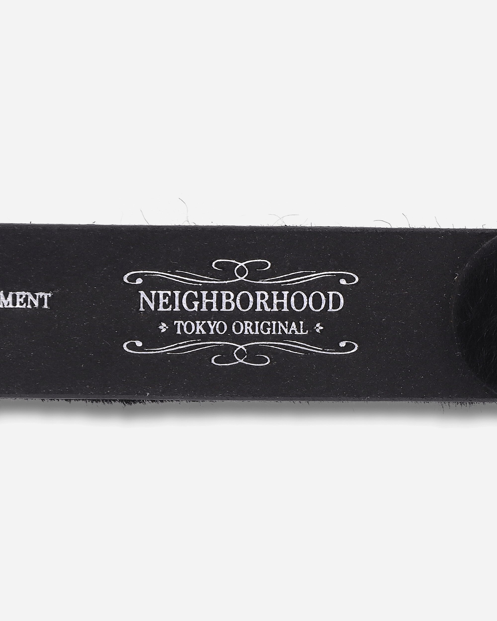 Neighborhood Hair-On Leather Belt Black Belts Belt 262PKNH-AC02 BLACK