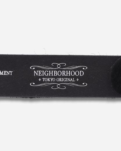 Neighborhood Hair-On Leather Belt Black Belts Belt 262PKNH-AC02 BLACK