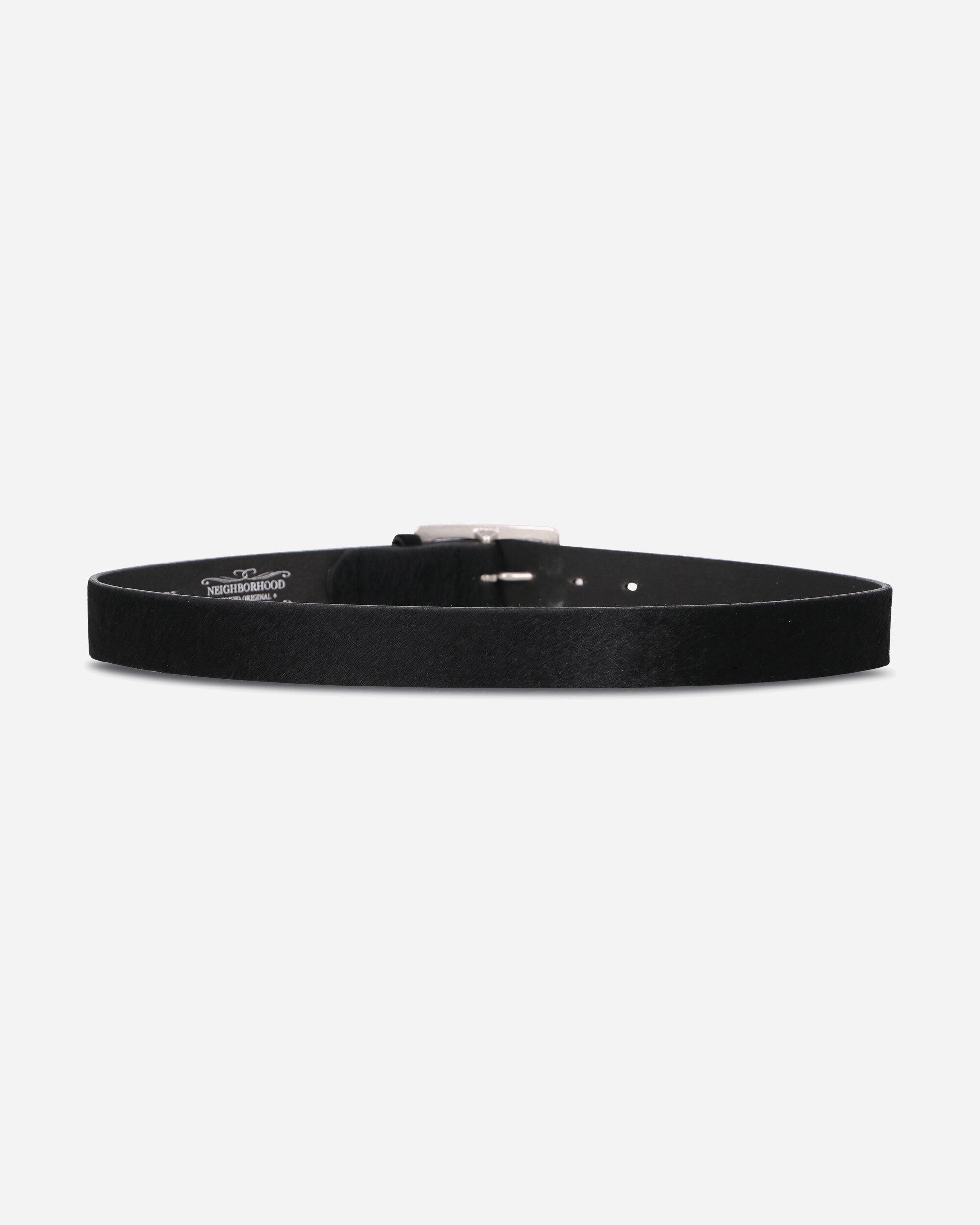 Neighborhood Hair-On Leather Belt Black Belts Belt 262PKNH-AC02 BLACK