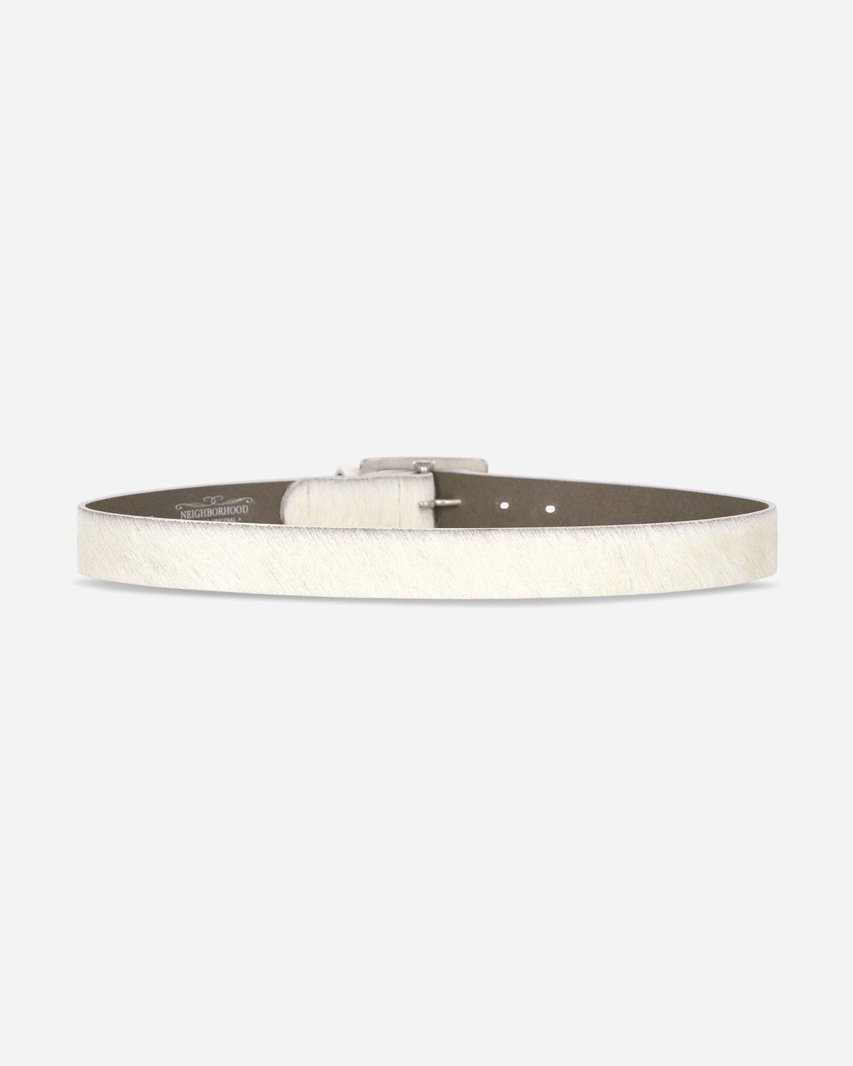 Neighborhood Hair-On Leather Belt White Belts Belt 262PKNH-AC02 WHITE