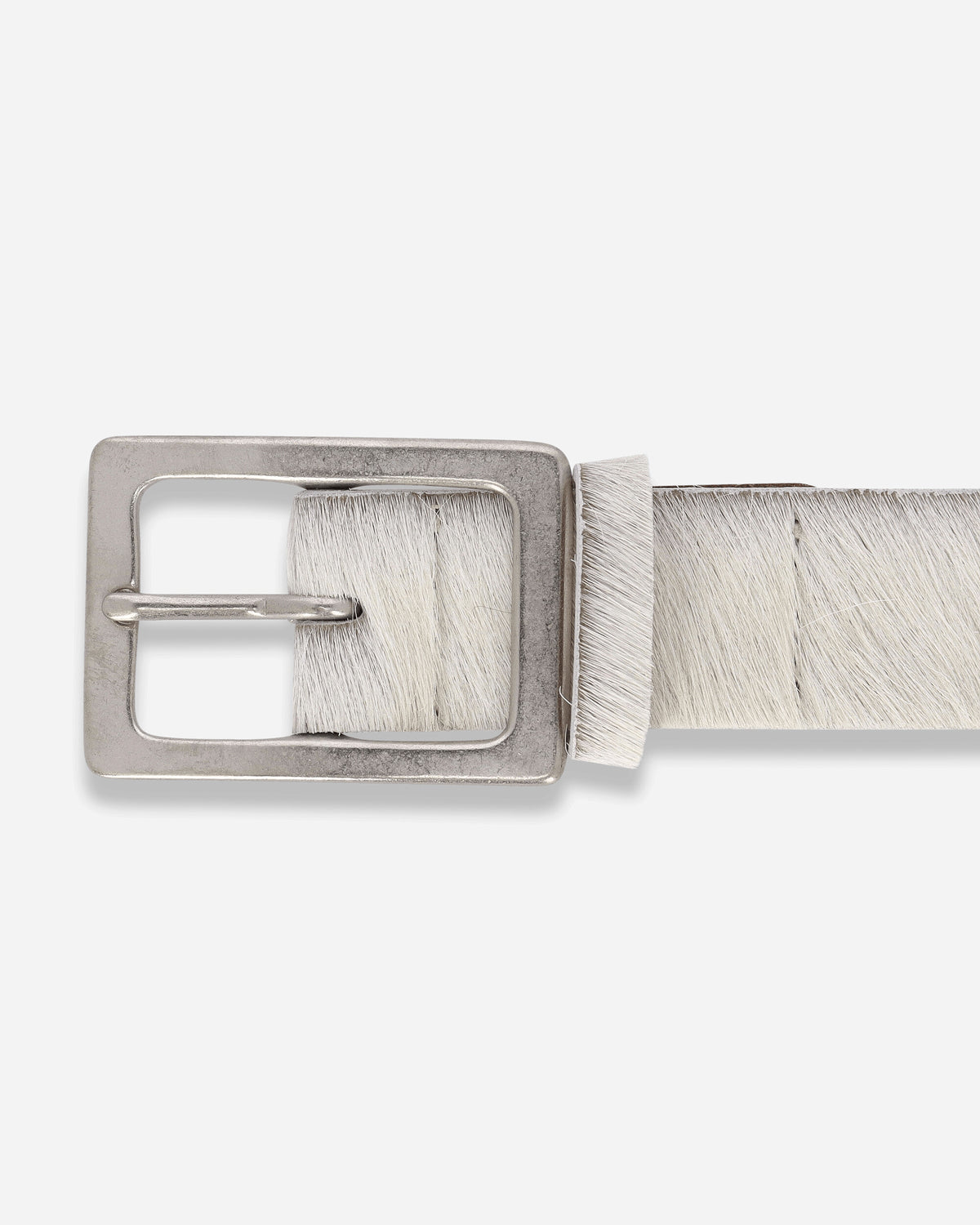 Neighborhood Hair-On Leather Belt White Belts Belt 262PKNH-AC02 WHITE