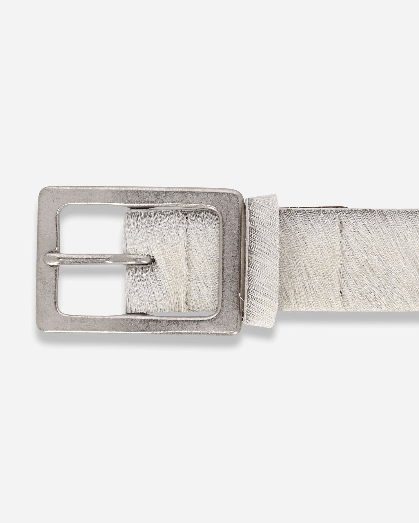 Neighborhood Hair-On Leather Belt White Belts Belt 262PKNH-AC02 WHITE