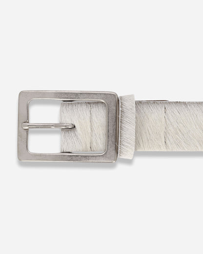 Neighborhood Hair-On Leather Belt White Belts Belt 262PKNH-AC02 WHITE