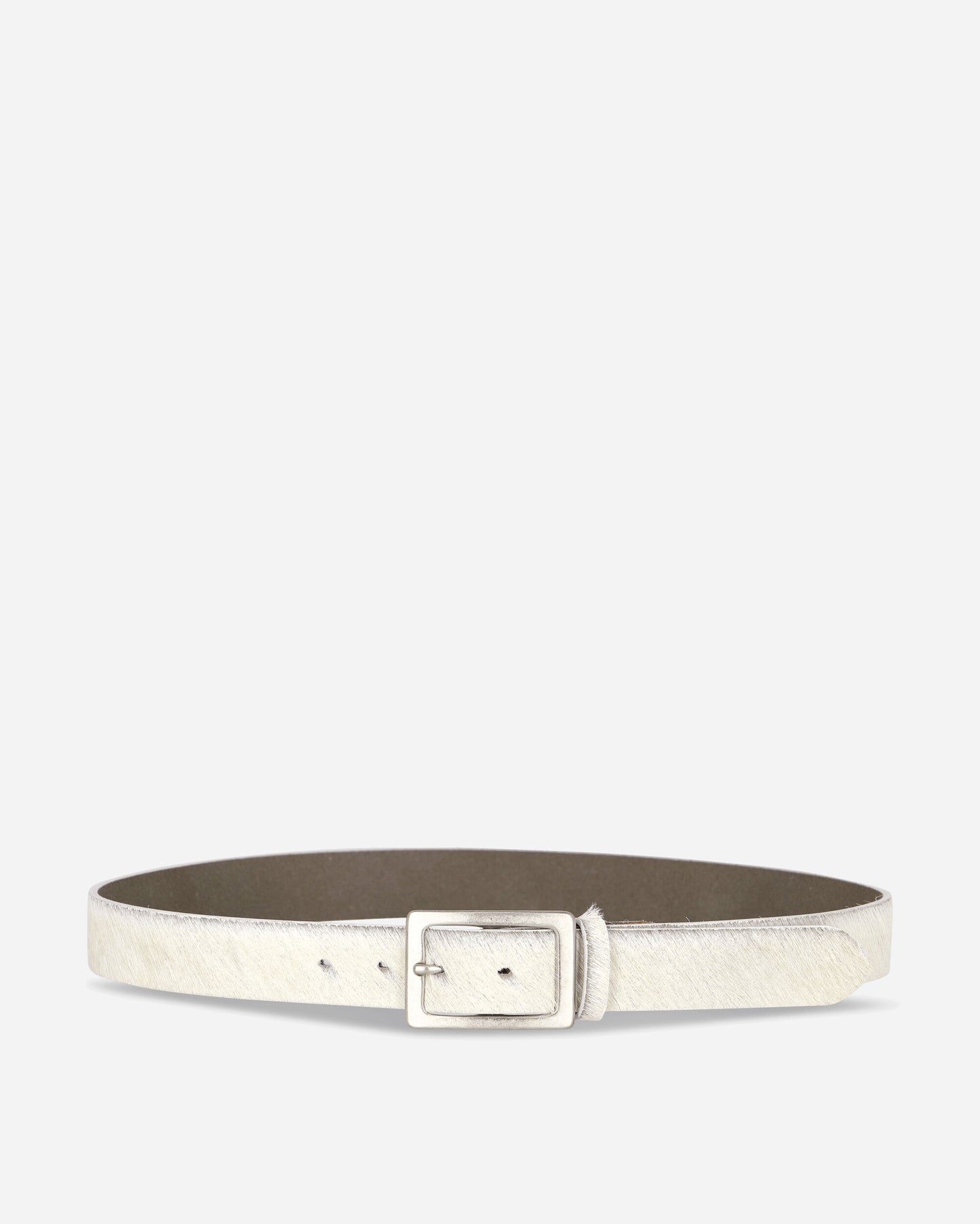 Neighborhood Hair-On Leather Belt White Belts Belt 262PKNH-AC02 WHITE