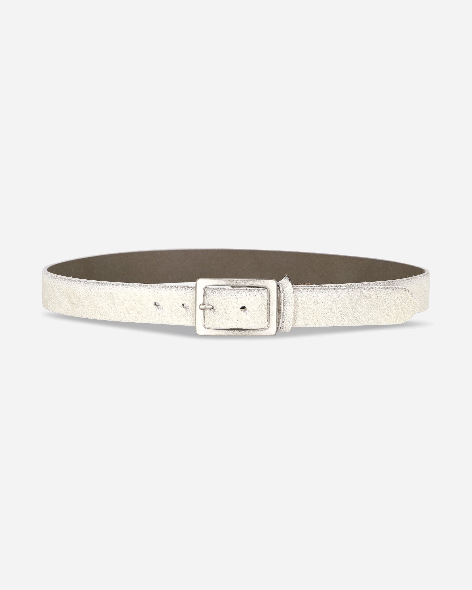 Neighborhood Hair-On Leather Belt White Belts Belt 262PKNH-AC02 WHITE