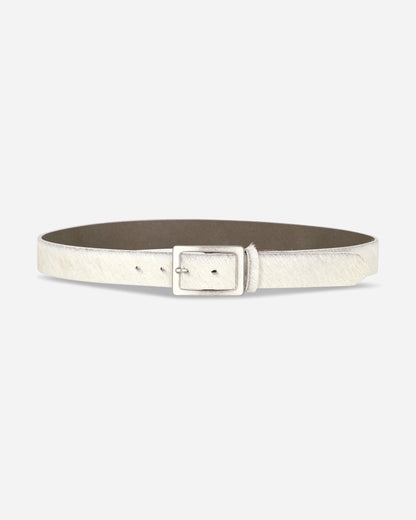 Neighborhood Hair-On Leather Belt White Belts Belt 262PKNH-AC02 WHITE