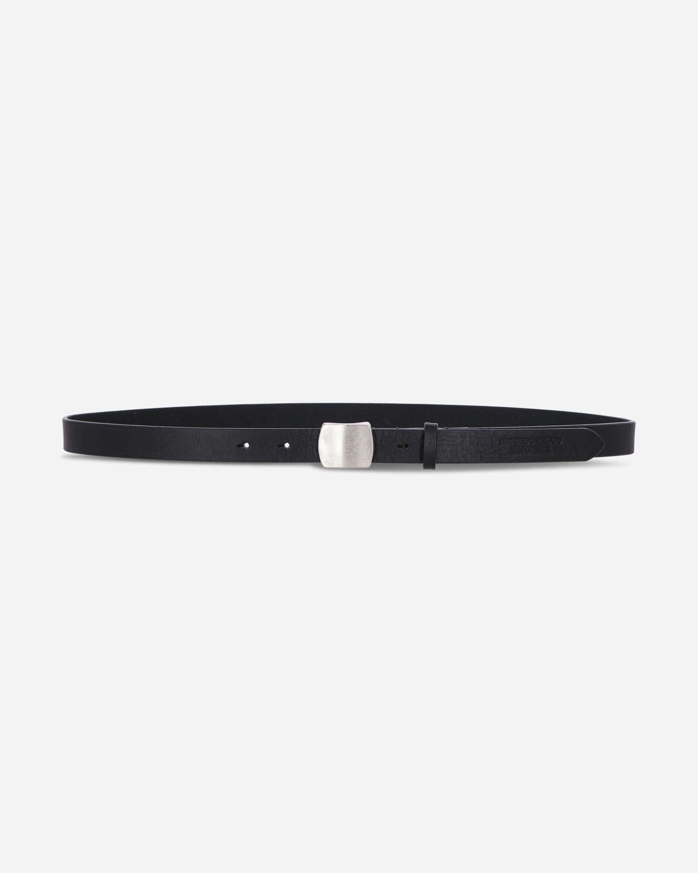 Neighborhood Leather Belt Narrow Black Belts Belt 252PKNH-AC01 BLACK