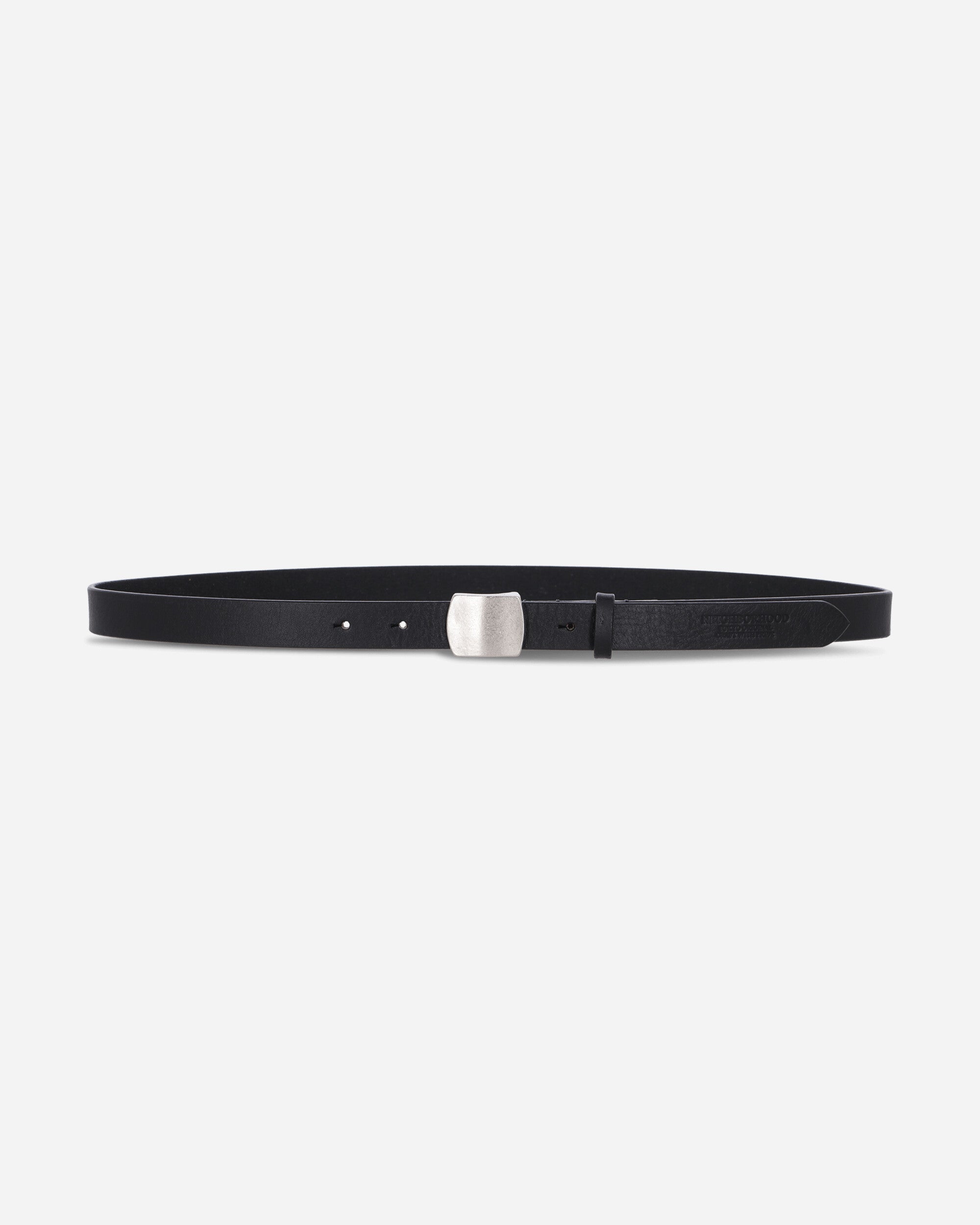 Neighborhood Leather Belt Narrow Black Belts Belt 252PKNH-AC01 BLACK