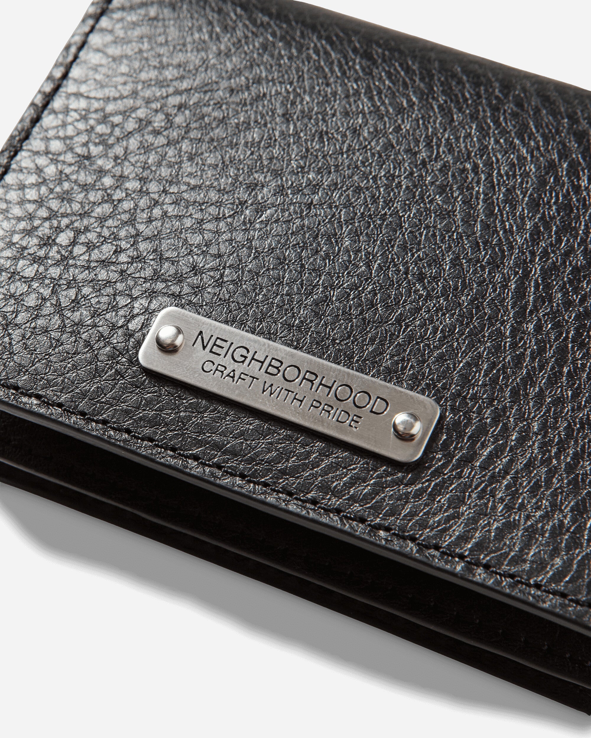 Neighborhood Leather Card Case Black Wallets and Cardholders Cardholders 252MVNH-AC02 BLACK