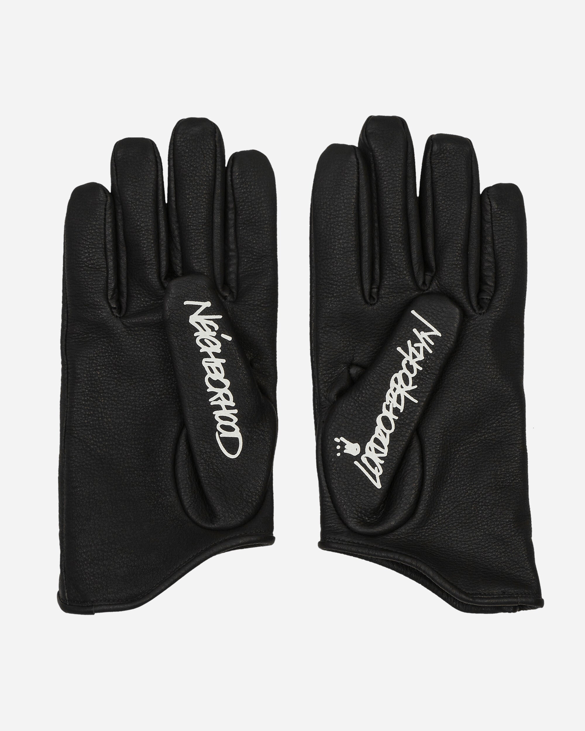Neighborhood Nh × Lordz Of Brooklyn . Leather Glove Black Gloves and Scarves Gloves 232DPNH-AC01S BK