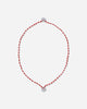 Neighborhood Cord Coin Necklace Red Jewellery Necklaces 251MYNH-AC03 RE