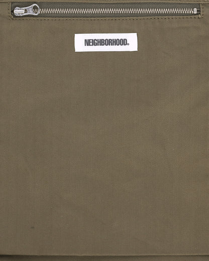 Neighborhood Hbt Newspaper Bag Olive Drab Bags and Backpacks Shoulder Bags 262TQNH-CG02 OLDR
