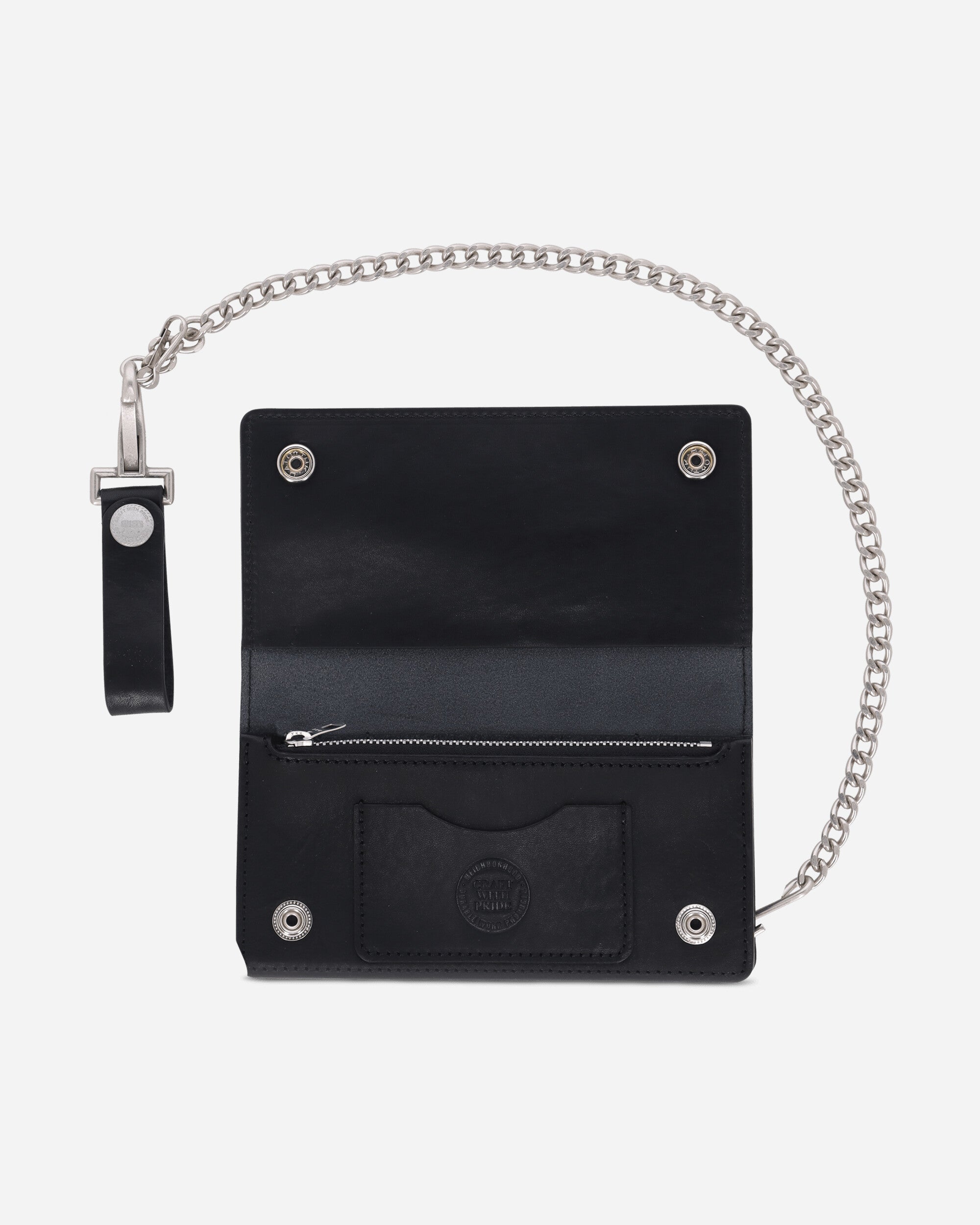 Neighborhood Leather Trucker Wallet Black Wallets and Cardholders Wallets 261PKNH-AC03 BLACK