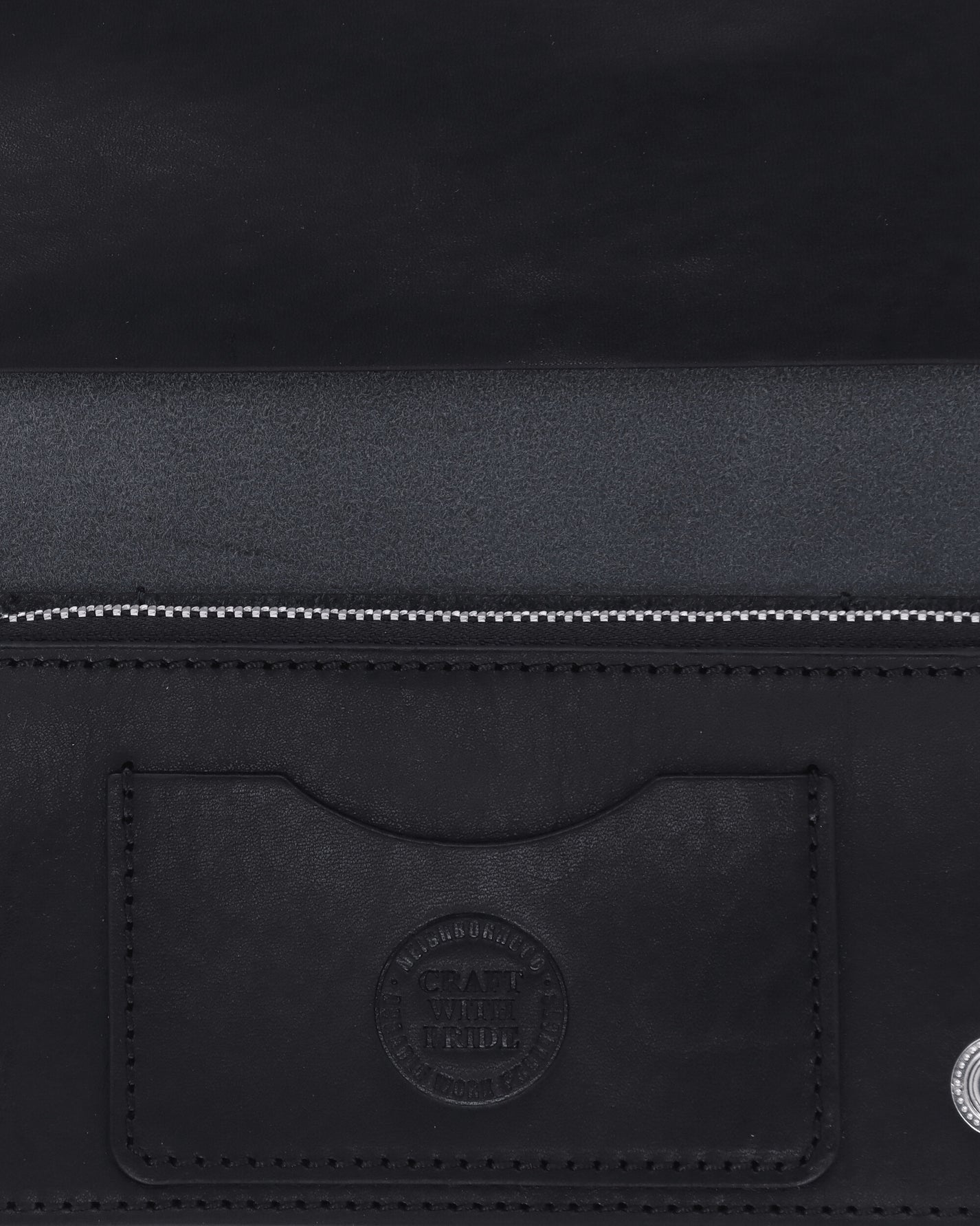 Neighborhood Leather Trucker Wallet Black Wallets and Cardholders Wallets 261PKNH-AC03 BLACK