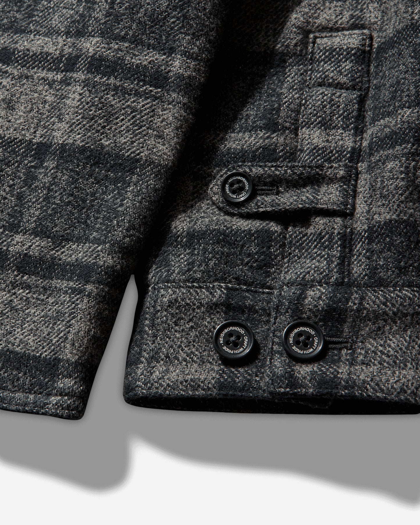 Neighborhood Check Zip Jacket Black Coats and Jackets Bomber Jackets 252TGNH-JKM03 BLACK