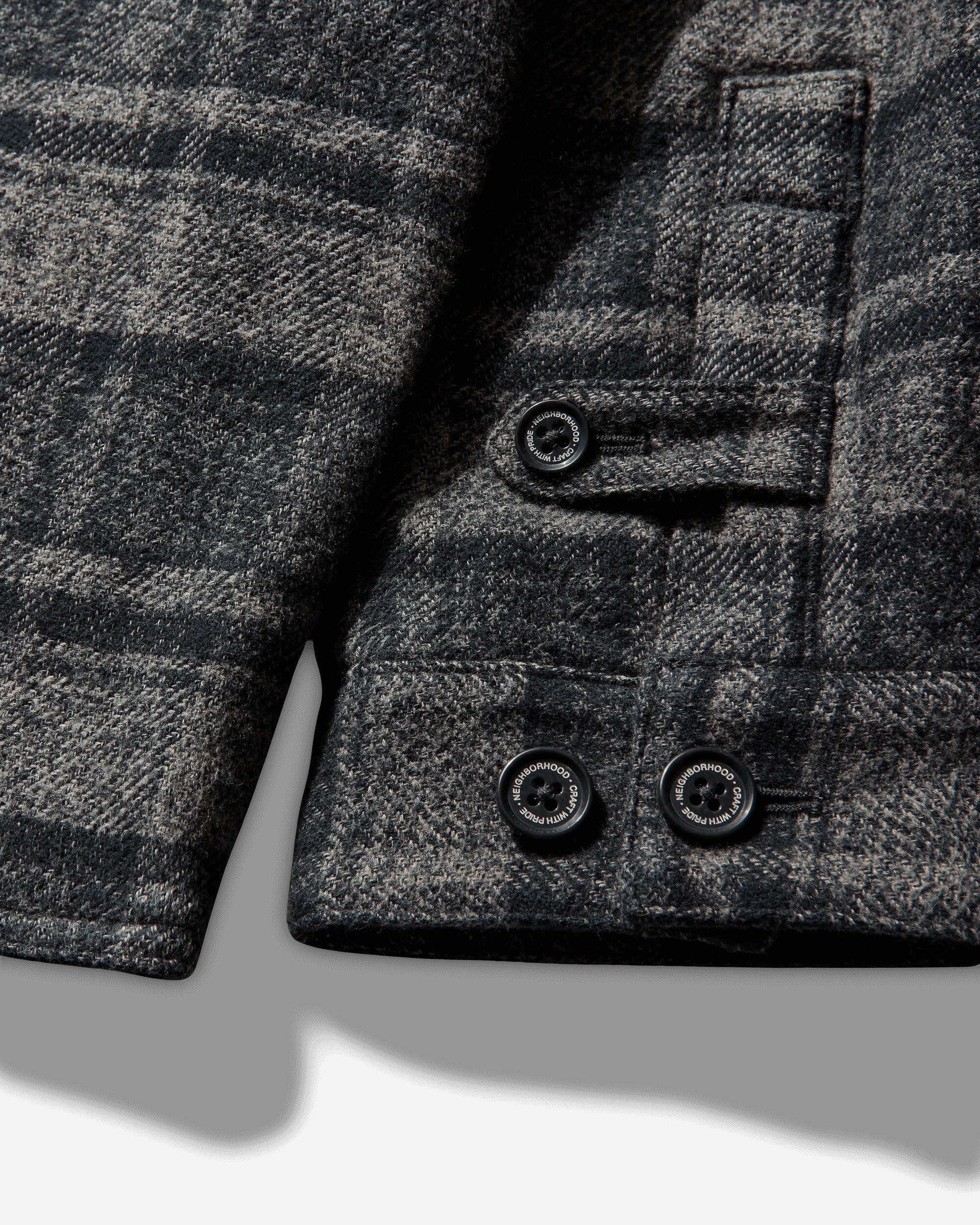 Neighborhood Check Zip Jacket Black Coats and Jackets Bomber Jackets 252TGNH-JKM03 BLACK