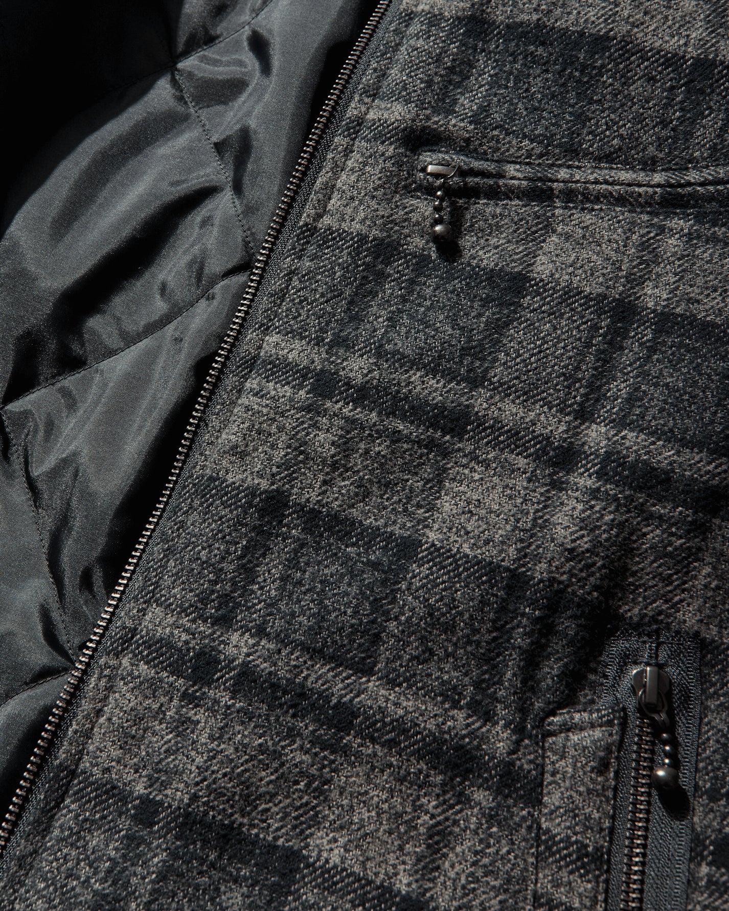 Neighborhood Check Zip Jacket Black Coats and Jackets Bomber Jackets 252TGNH-JKM03 BLACK