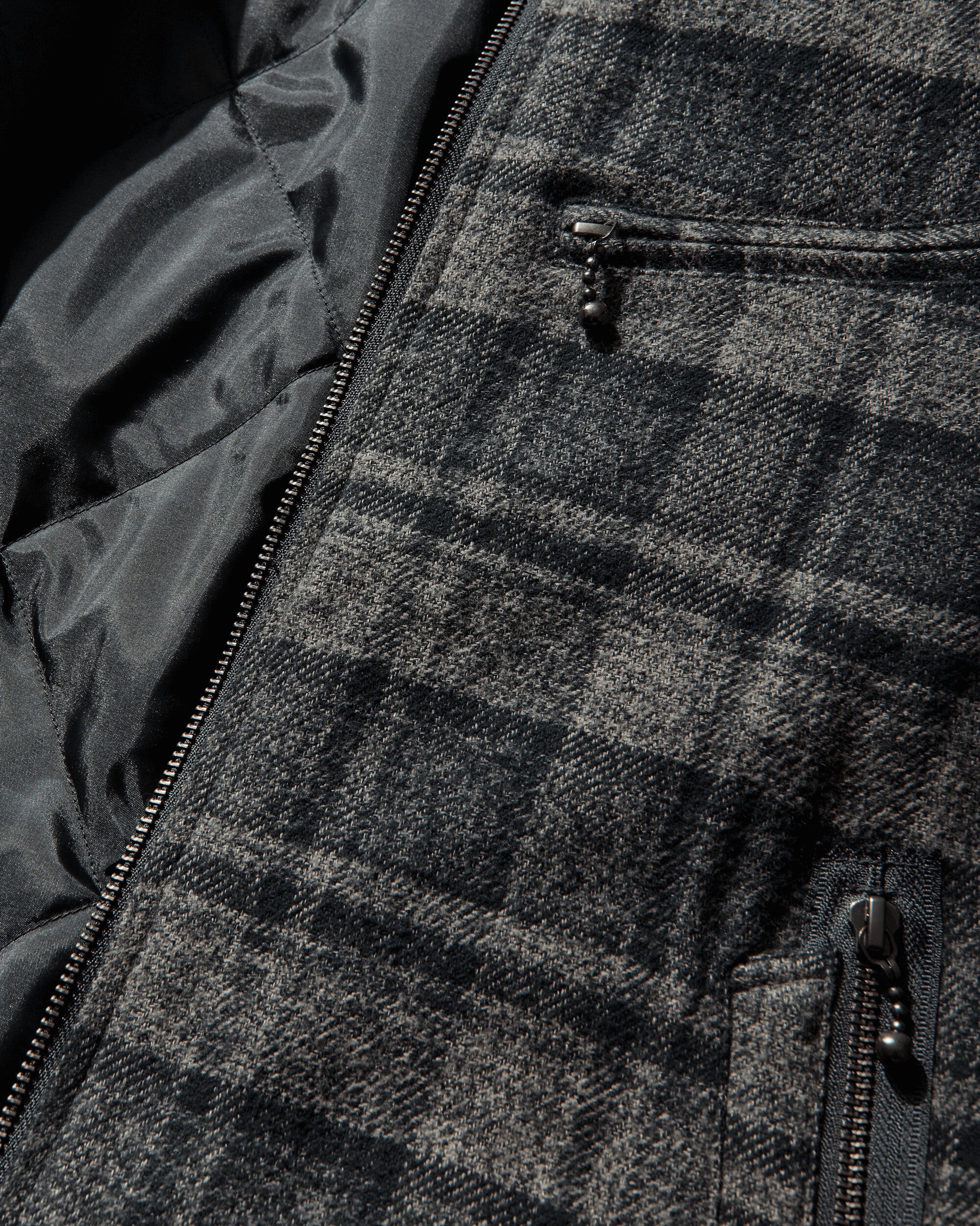 Neighborhood Check Zip Jacket Black Coats and Jackets Bomber Jackets 252TGNH-JKM03 BLACK