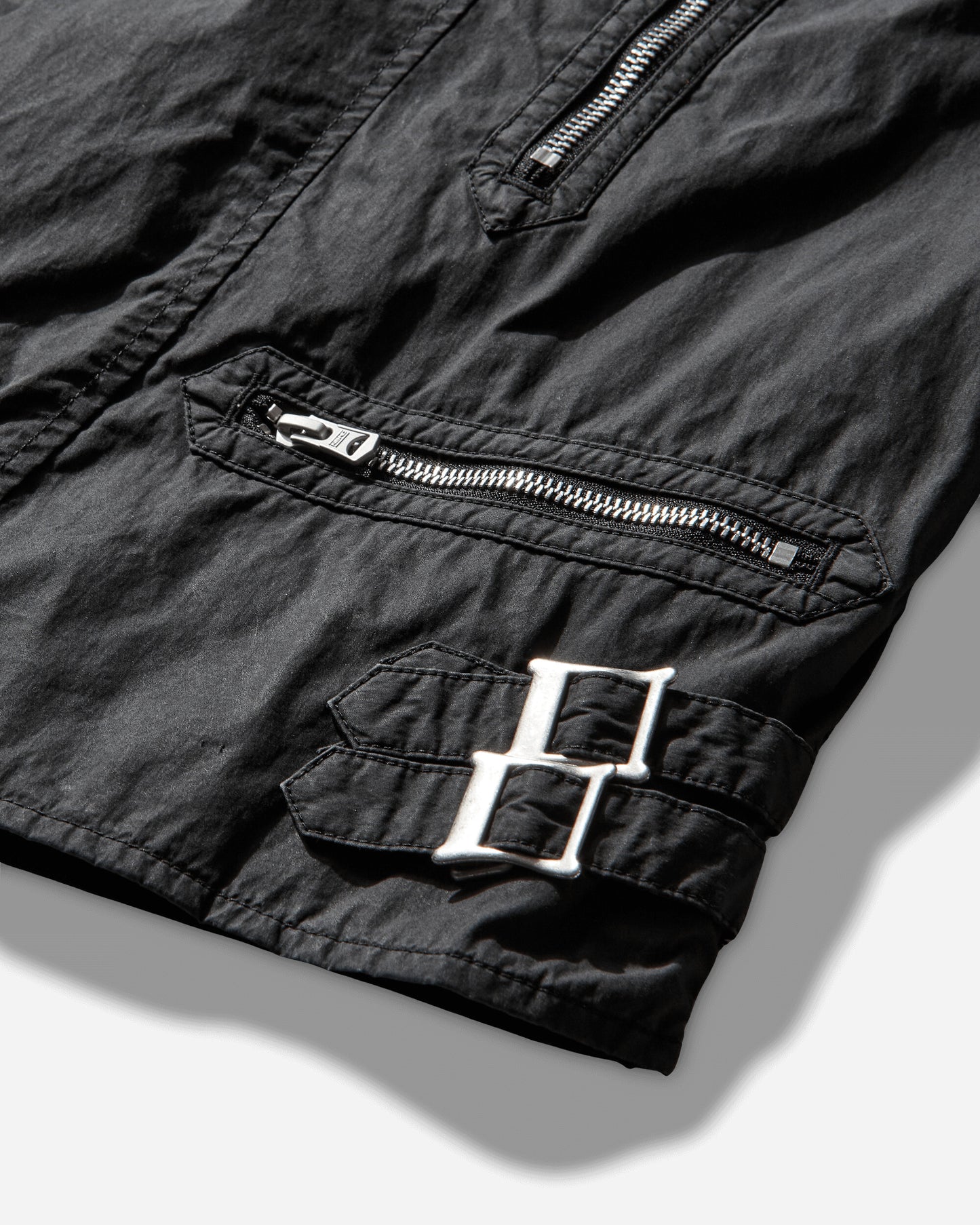 Neighborhood Faded Stand Collar Riders Jacket Black Coats and Jackets Bomber Jackets 252SZNH-JKM07 BLACK