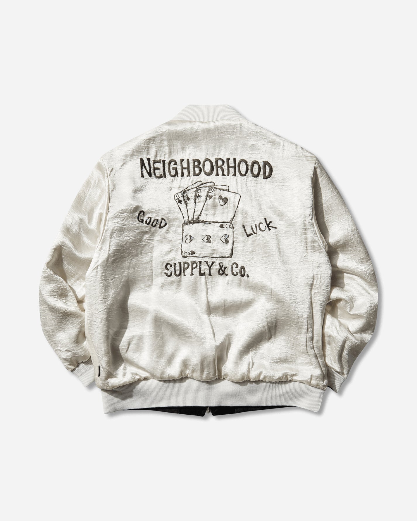 Neighborhood Souvenir Jacket Black Coats and Jackets Bomber Jackets 252AQNH-JKM03 BLACK