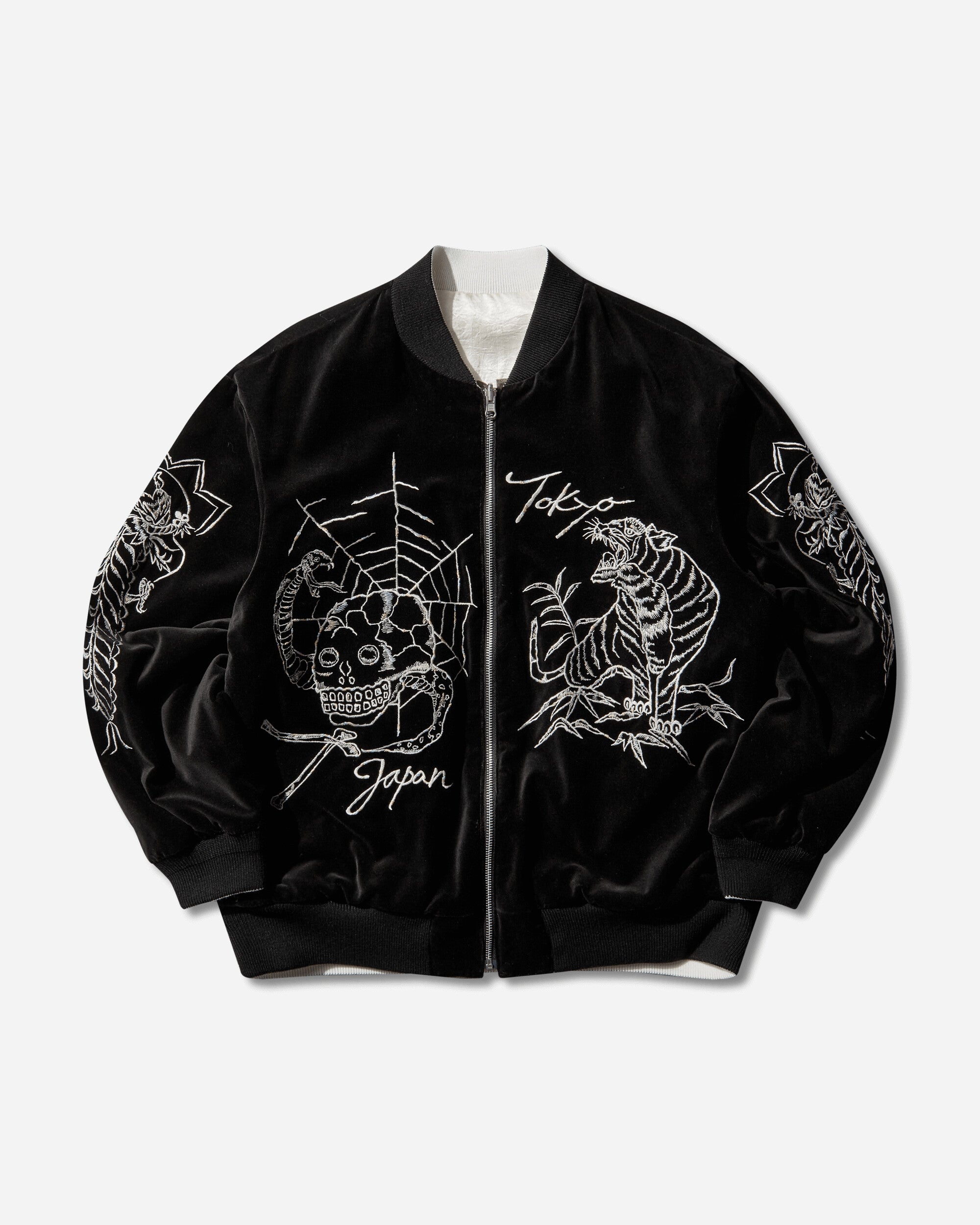 Neighborhood Souvenir Jacket Black Coats and Jackets Bomber Jackets 252AQNH-JKM03 BLACK