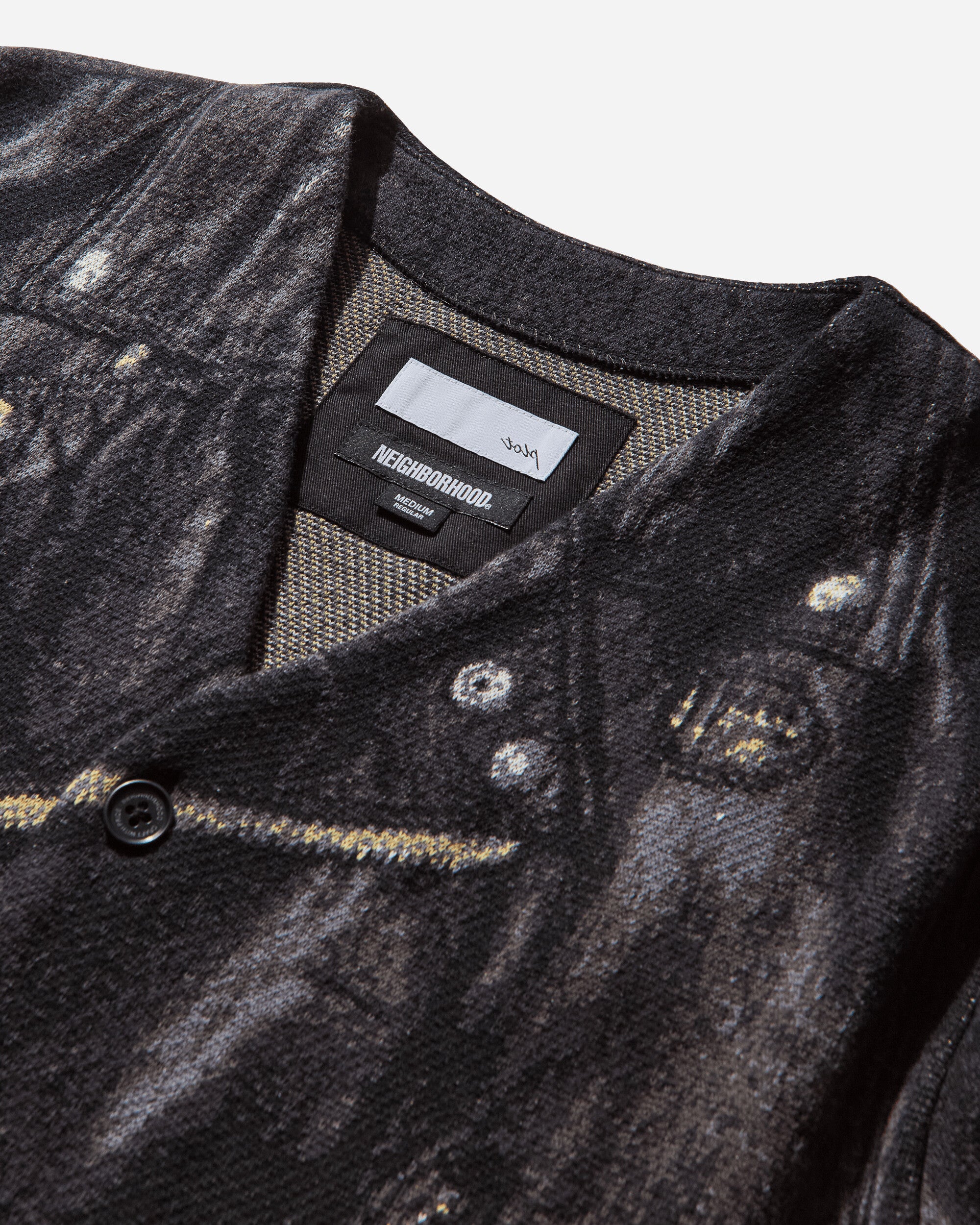 Neighborhood Nh X Tolq . Riders Pattern Cardigan Black Knitwears Cardigans 252TLTQN-KNM01 BLACK