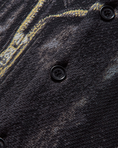 Neighborhood Nh X Tolq . Riders Pattern Cardigan Black Knitwears Cardigans 252TLTQN-KNM01 BLACK