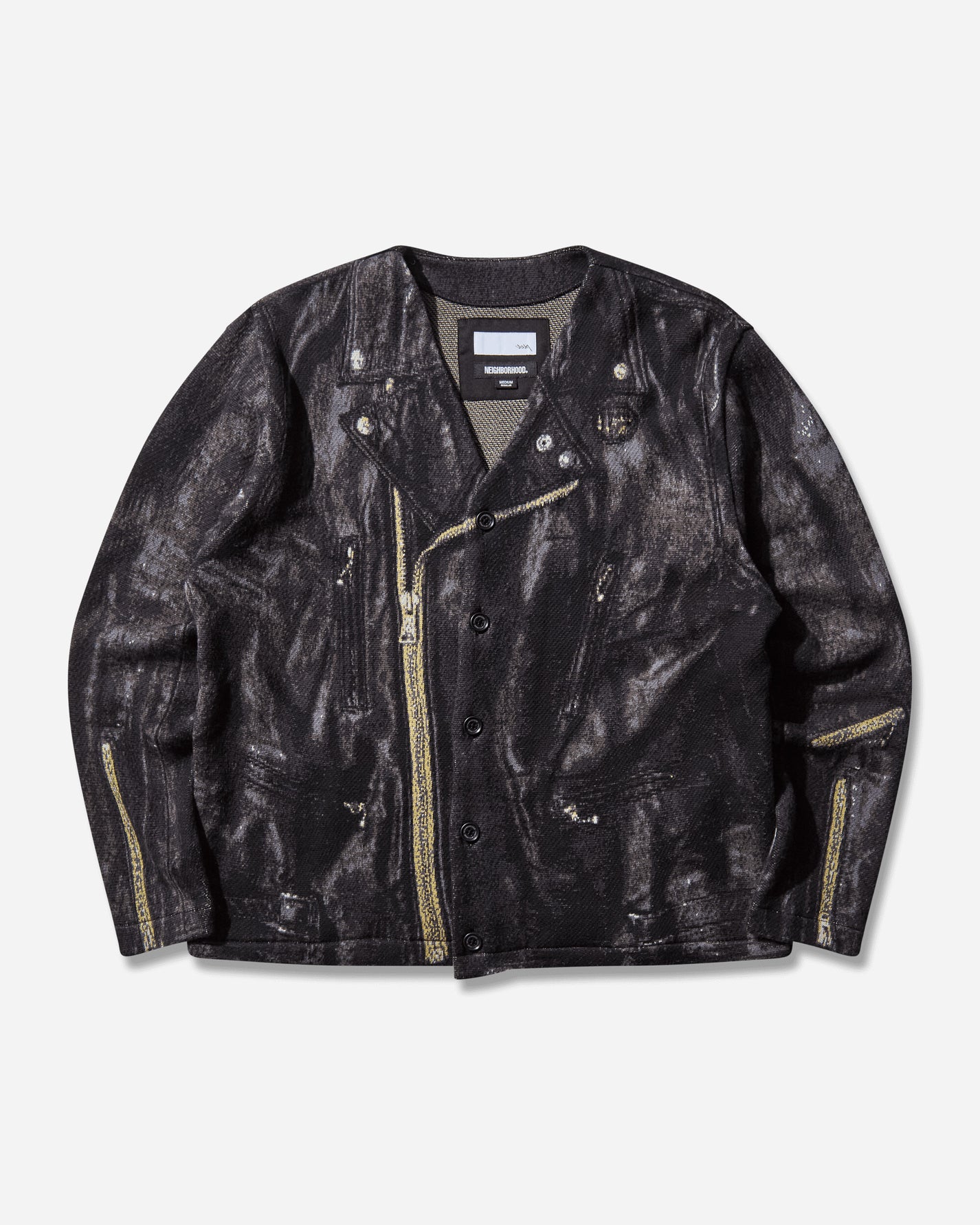 Neighborhood Nh X Tolq . Riders Pattern Cardigan Black Knitwears Cardigans 252TLTQN-KNM01 BLACK