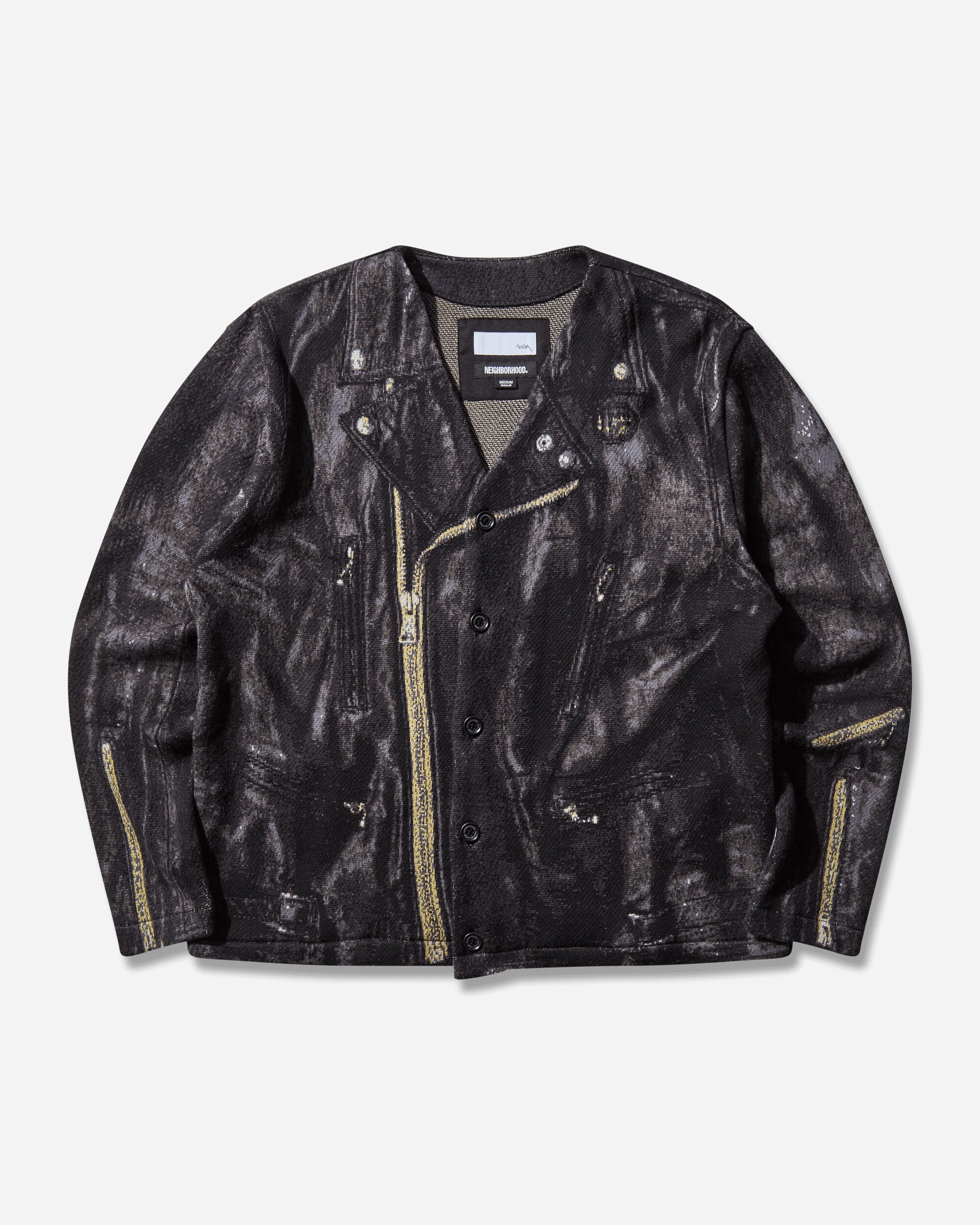 Neighborhood Nh X Tolq . Riders Pattern Cardigan Black Knitwears Cardigans 252TLTQN-KNM01 BLACK