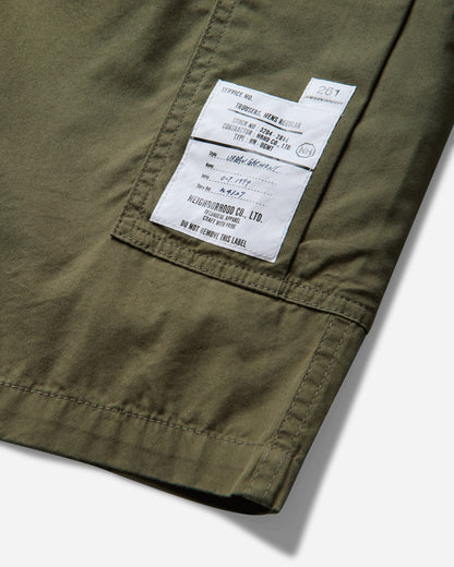 Neighborhood Wide Cargo Short  Pants Olive Drab Shorts Cargo Short 261SPNH-PTM04 OLIVEDRAB