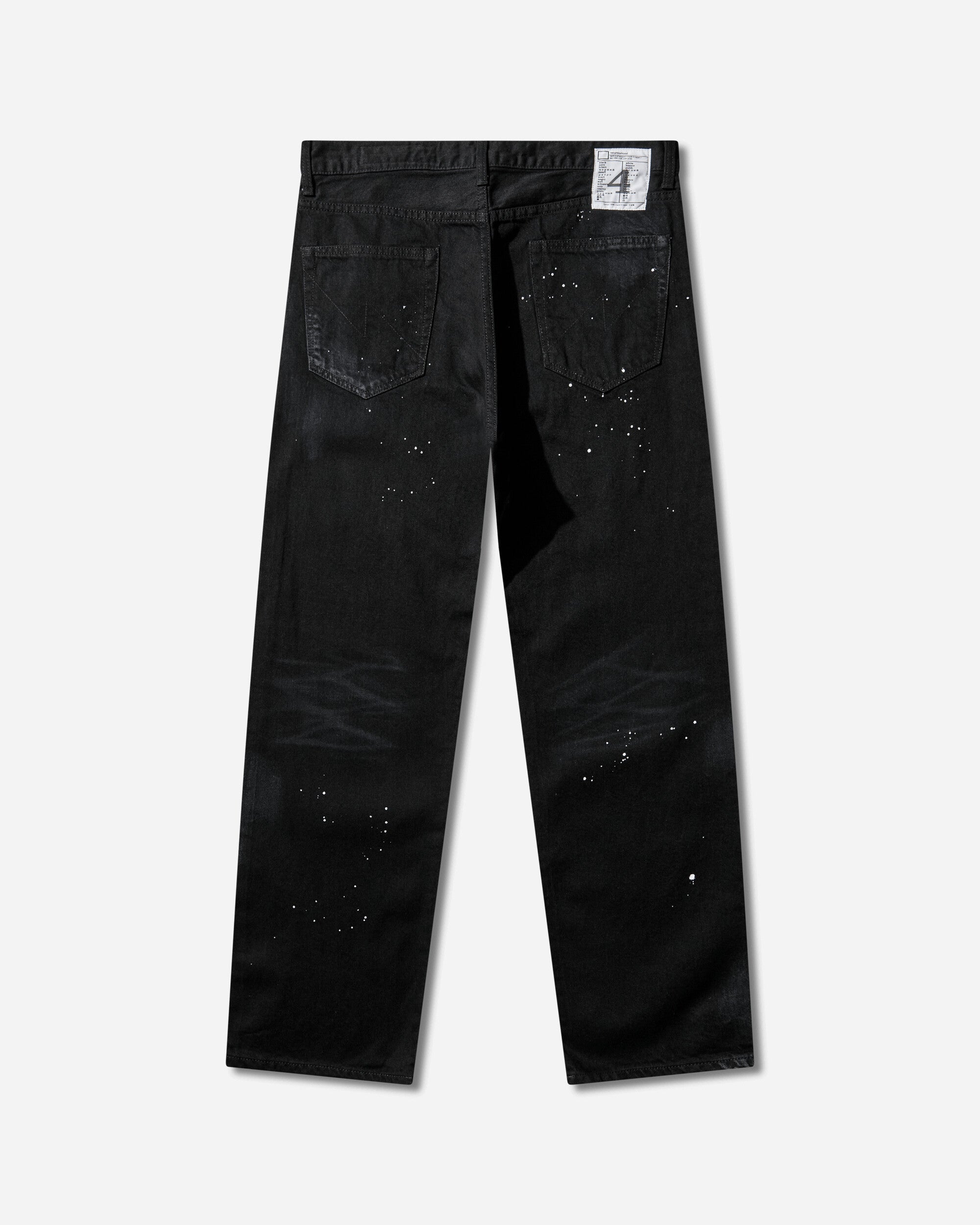 Neighborhood Bw Washed Dp Basic Pants Black Pants Chinos 252AQNH-PTM07 BLACK