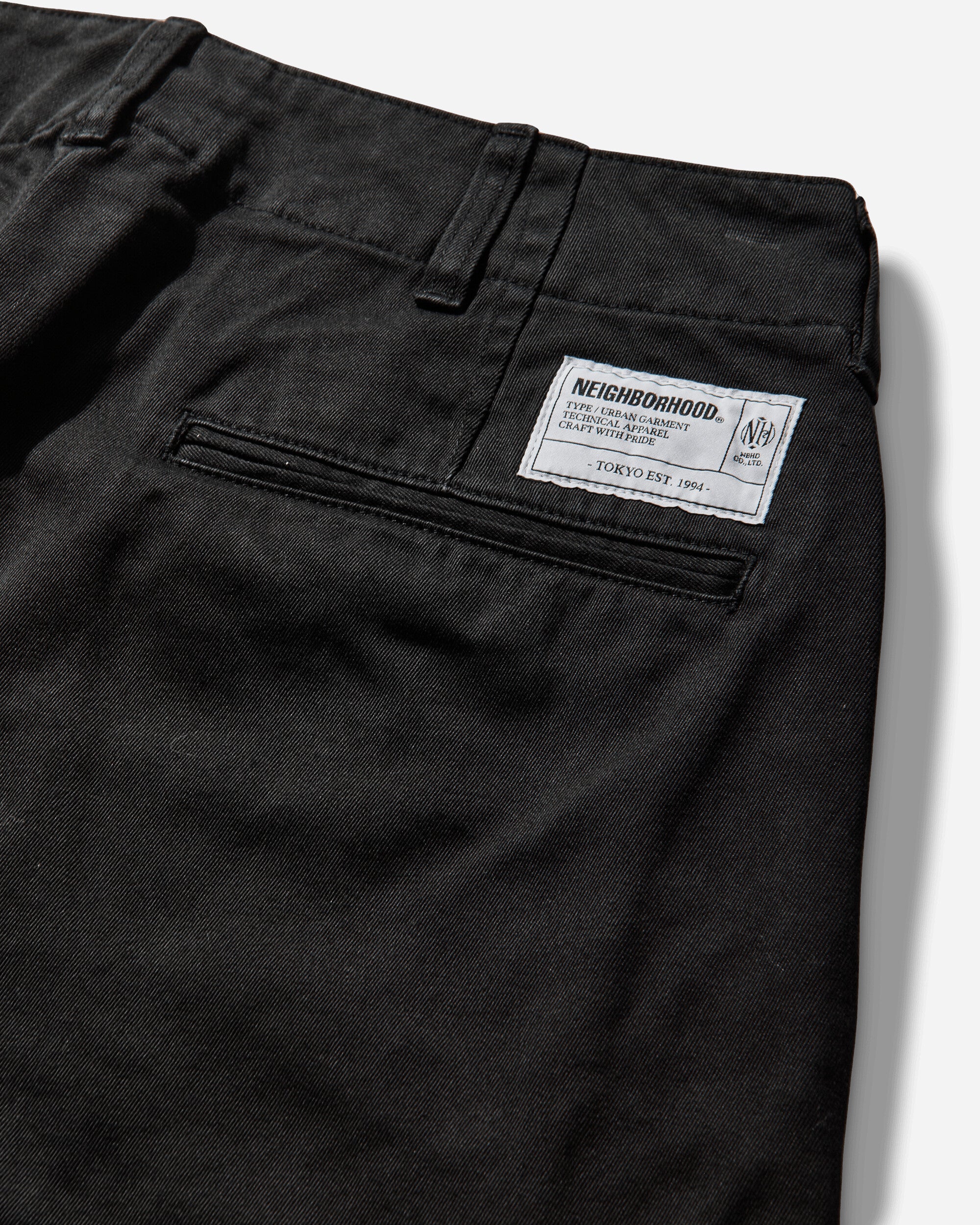 Neighborhood Classic Chino Pants Black Pants Chinos 261AQNH-PTM01 BLACK