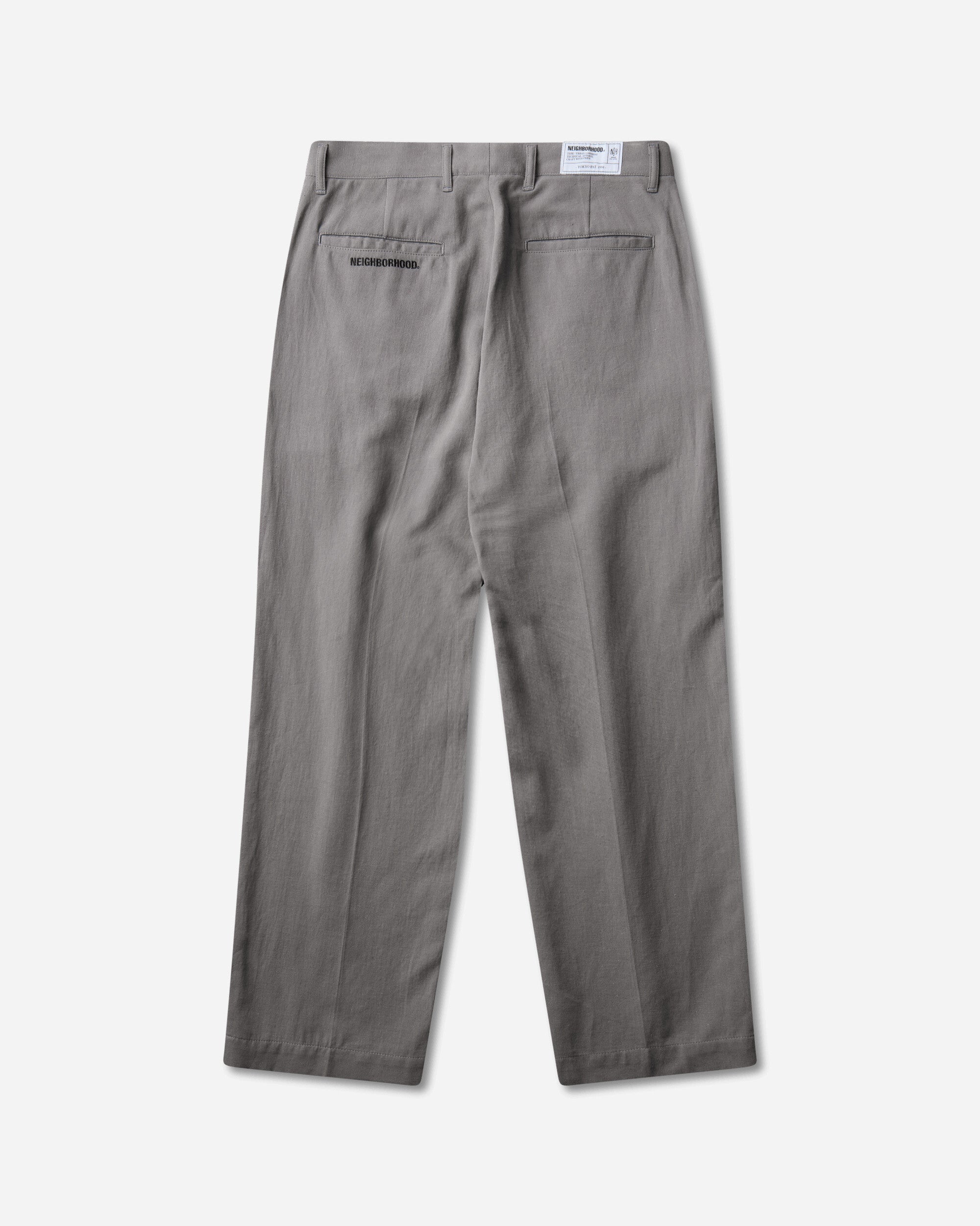 Neighborhood Two Tuck Pants Gray Pants Chinos 261ZANH-PTM08 GRAY