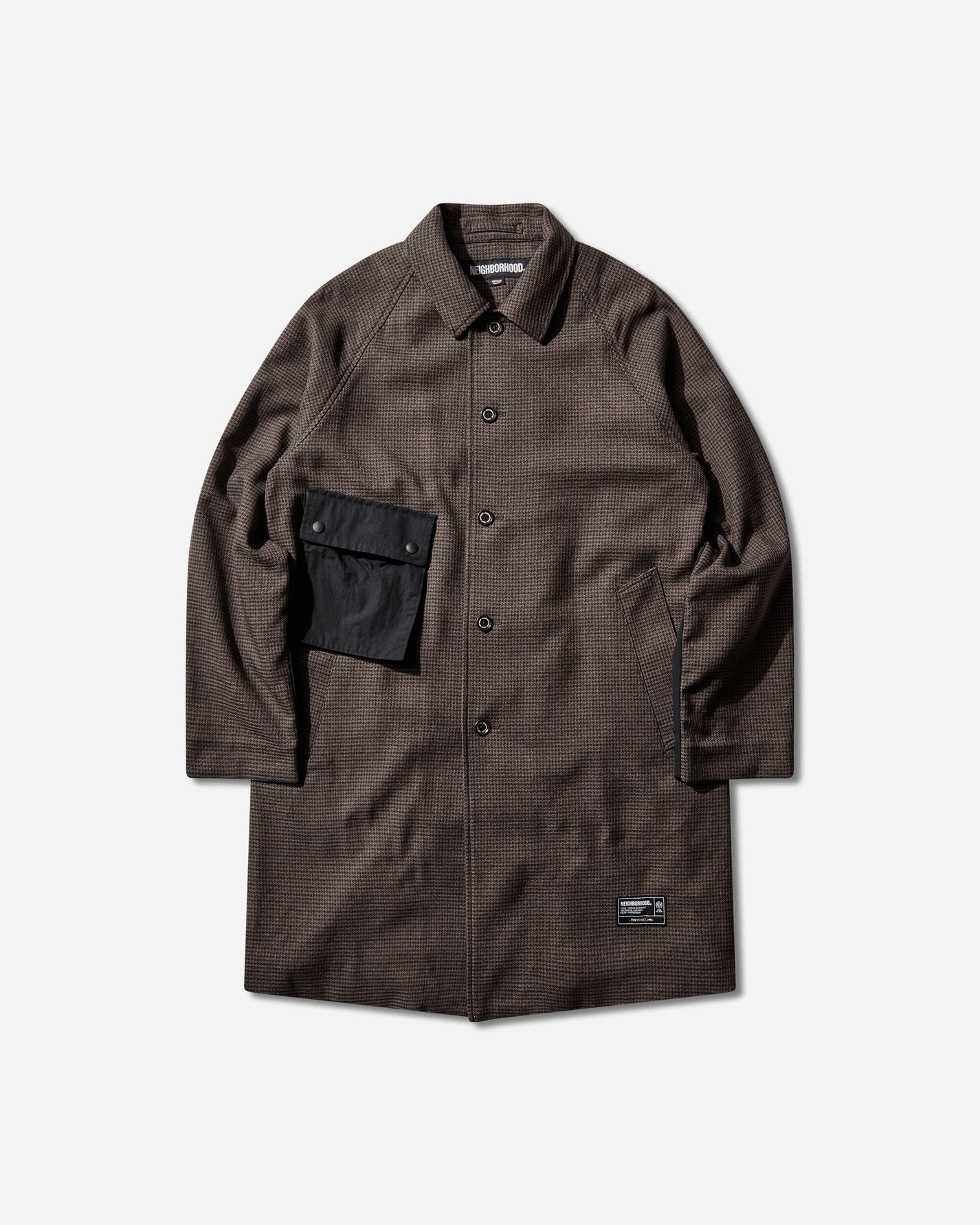 Neighborhood Gc Check Balcollar Coat Blue×Brown Coats and Jackets Coats 252TGNH-JKM02 BLUE×BROWN