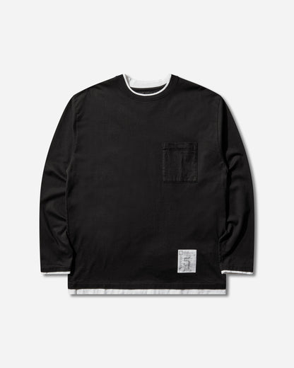 Neighborhood Bw . Layered Trim Crewneck Ls Black Sweatshirts Crewneck 261UWNH-CSM05 BLACK