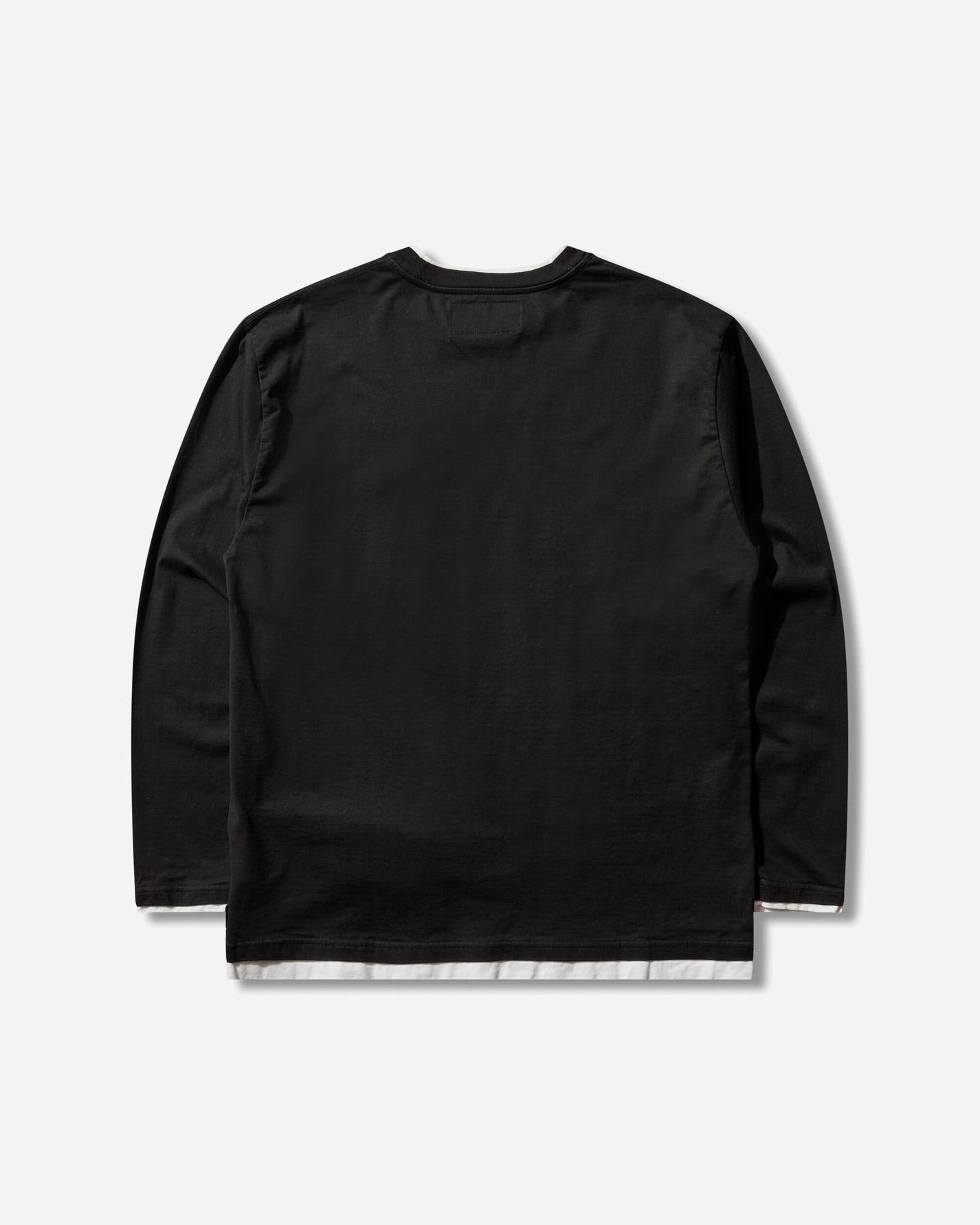 Neighborhood Bw . Layered Trim Crewneck Ls Black Sweatshirts Crewneck 261UWNH-CSM05 BLACK