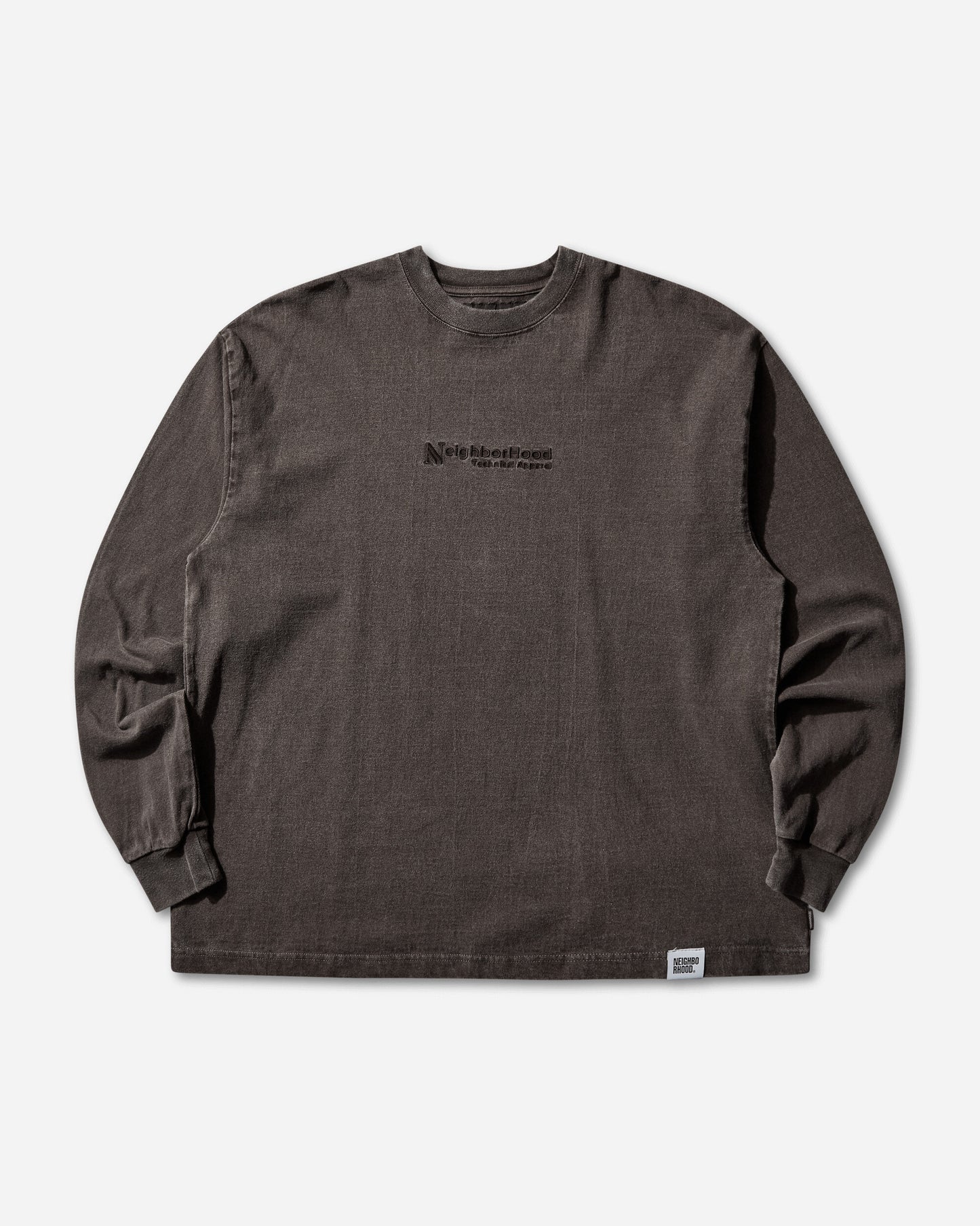 Neighborhood Pigment Dyed Crewneck Ls Brown Sweatshirts Crewneck 252FPNH-CSM06 BROWN