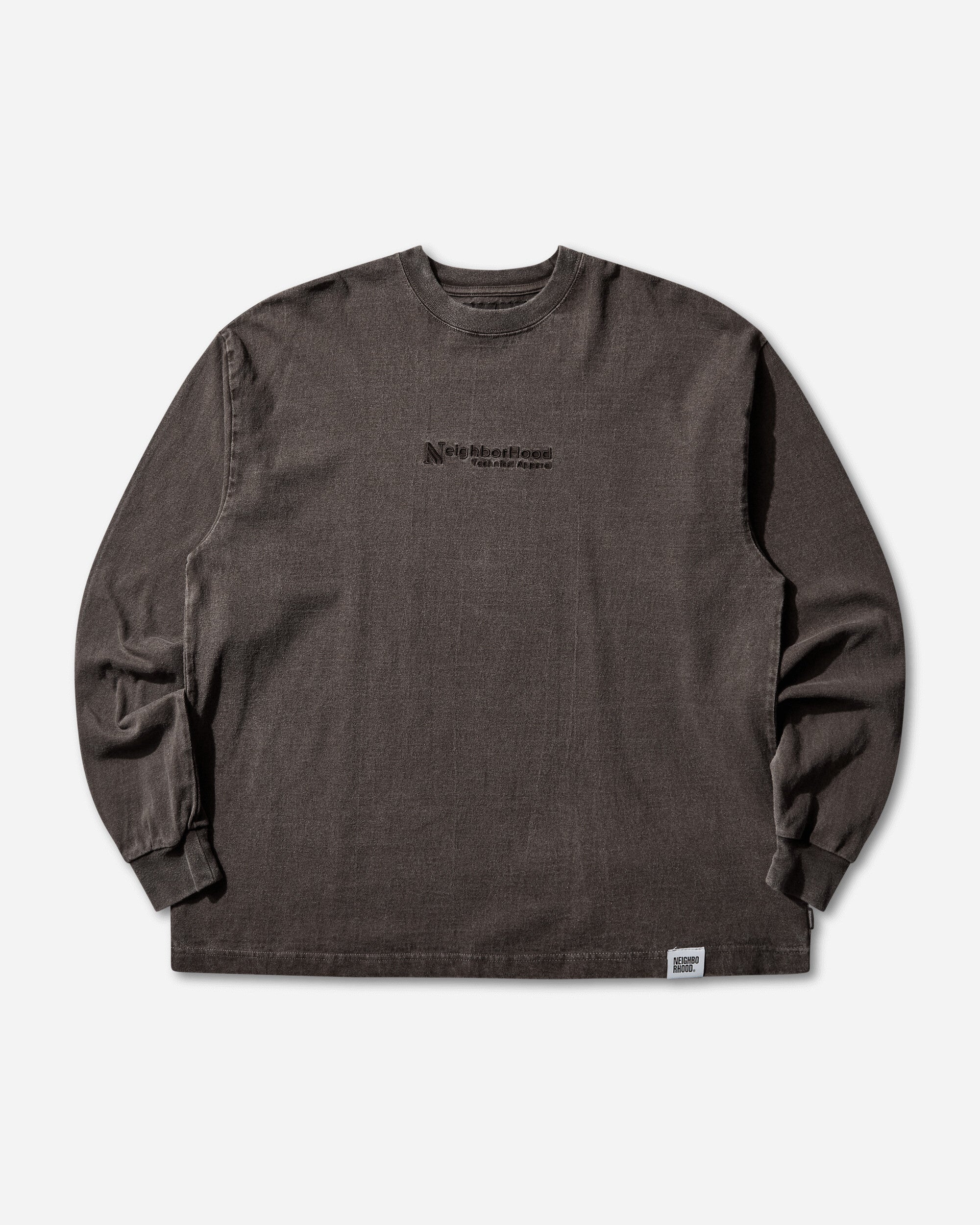 Neighborhood Pigment Dyed Crewneck Ls Brown Sweatshirts Crewneck 252FPNH-CSM06 BROWN