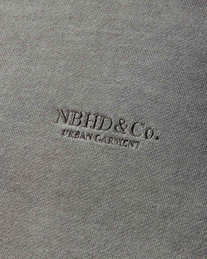 Neighborhood Pigment Dyed Sweat Shirt Ls Gray Sweatshirts Crewneck 261FPNH-CSM01 GRAY