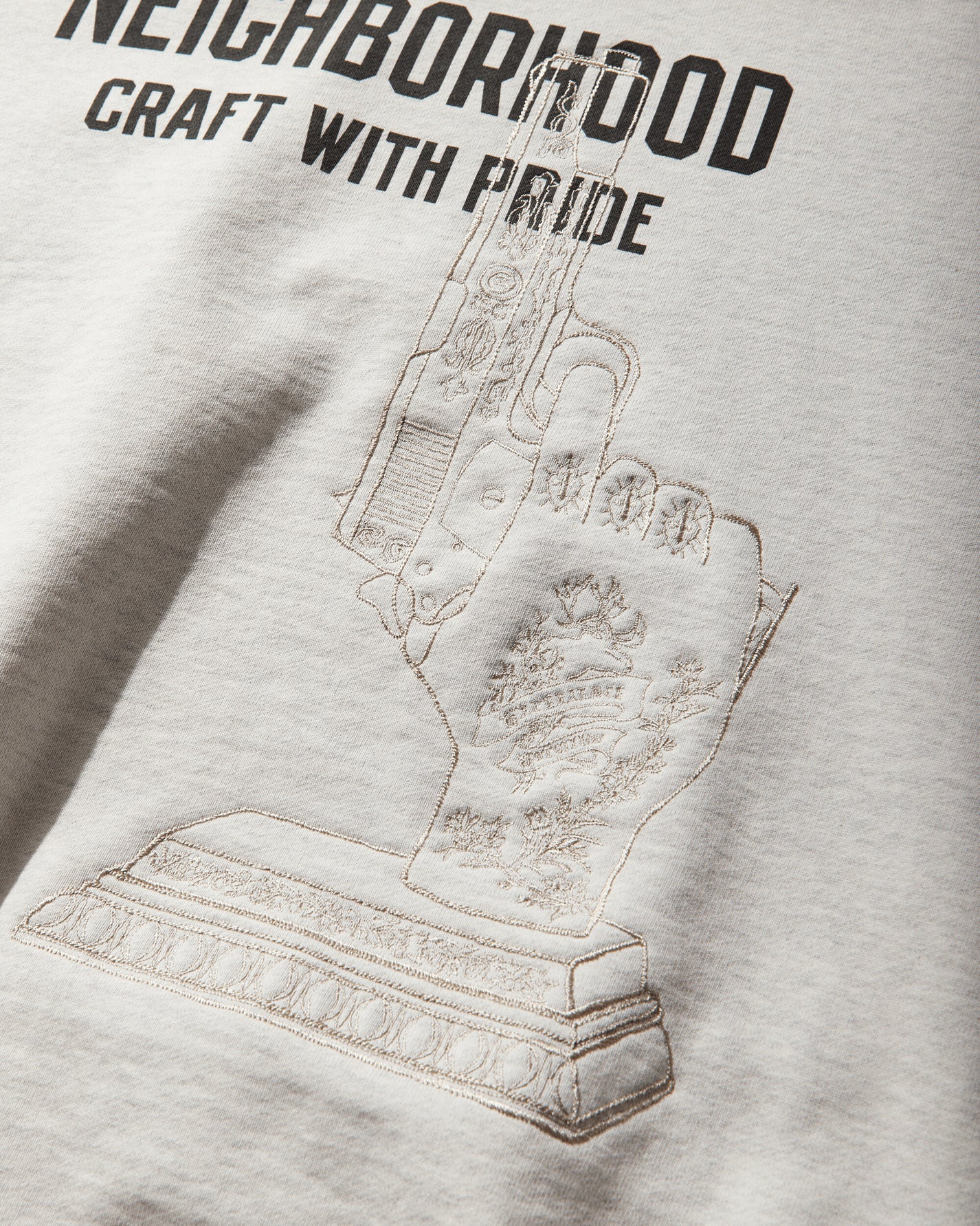 Neighborhood Savage Sweat Shirt Ls Oatmeal Sweatshirts Crewneck 261FPNH-CSM08 OATMEAL