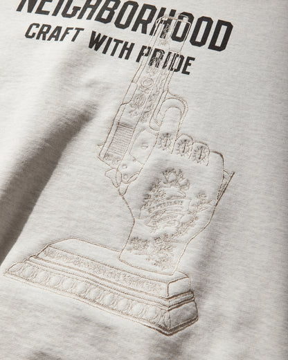 Neighborhood Savage Sweat Shirt Ls Oatmeal Sweatshirts Crewneck 261FPNH-CSM08 OATMEAL