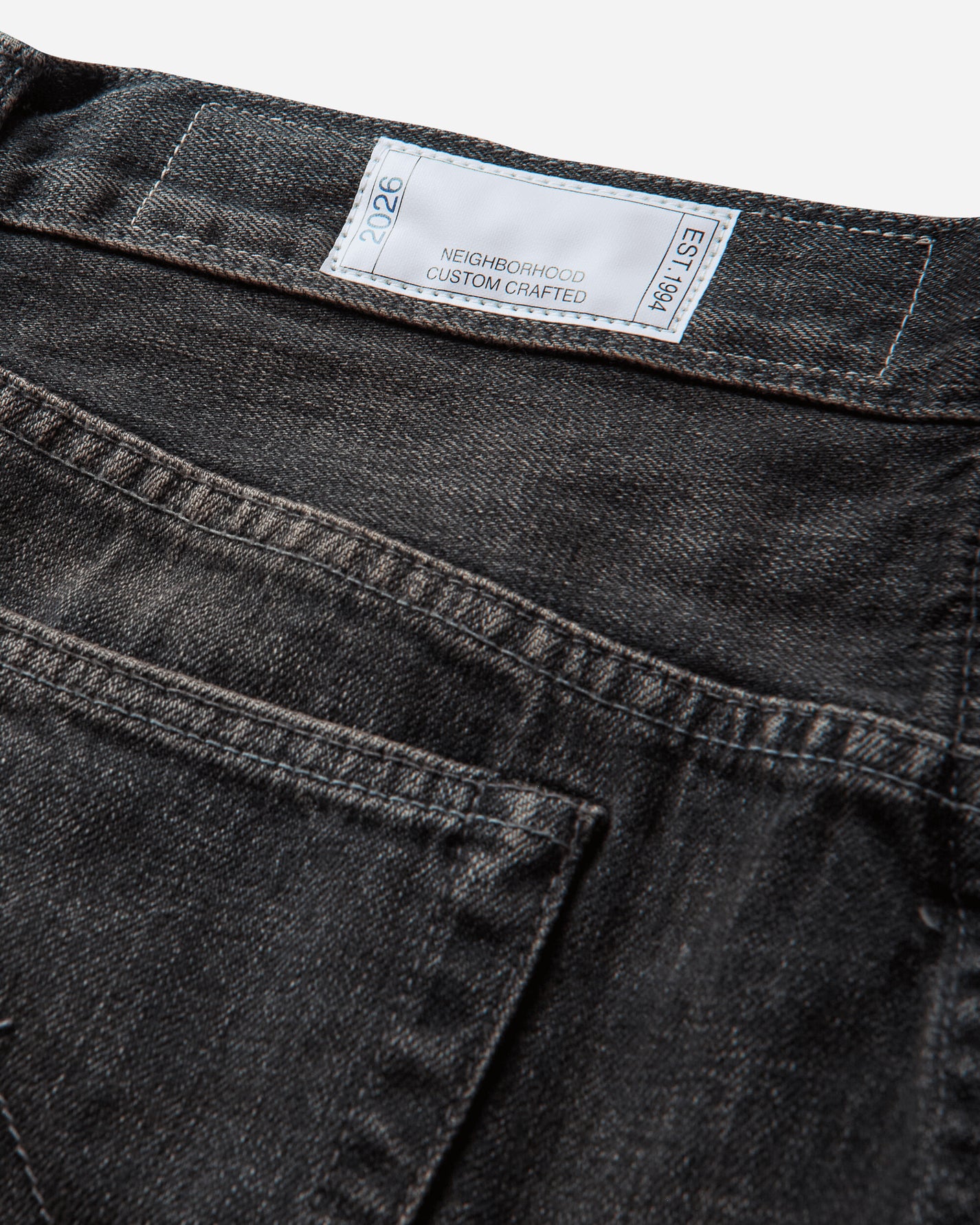 Neighborhood Savage Denim Dp Basic Pants Black Pants Denim 261XBNH-PTM08 BLACK
