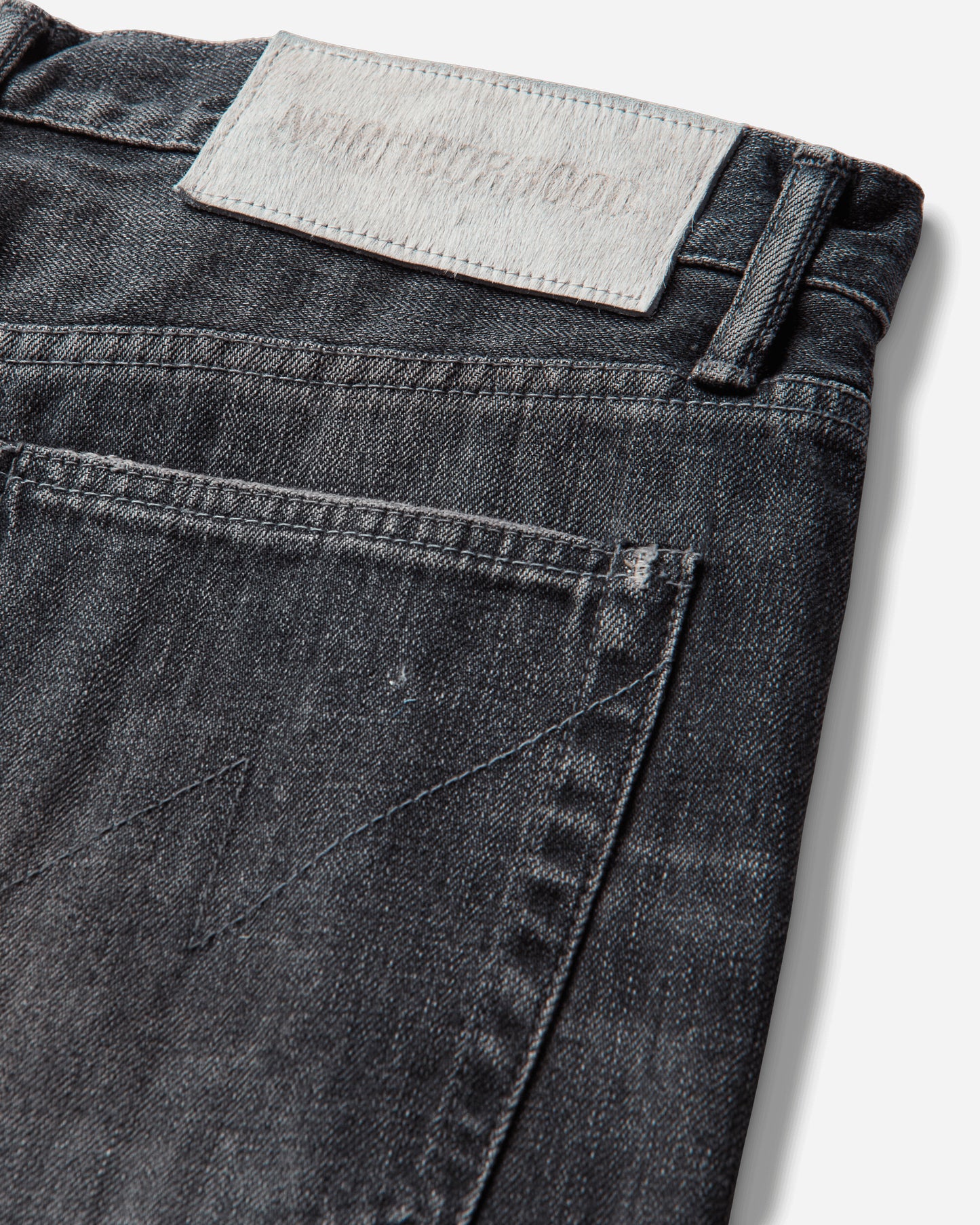 Neighborhood Savage Denim Dp Basic Pants Black Pants Denim 262XBNH-PTM08 BLACK