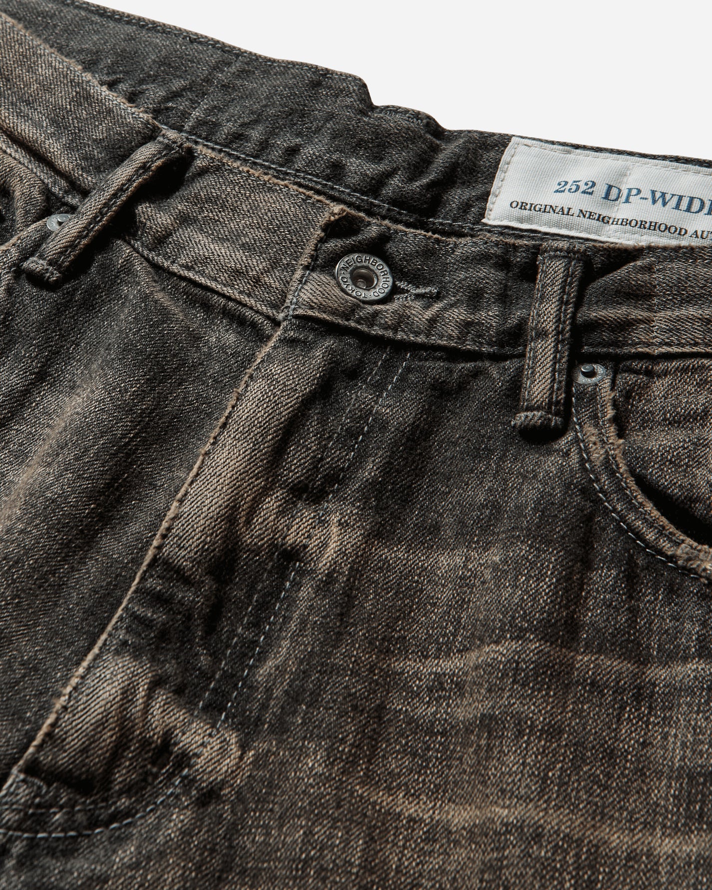 Neighborhood Savage Denim Dp Wide Pants Black Pants Denim 252XBNH-PTM07 BLACK