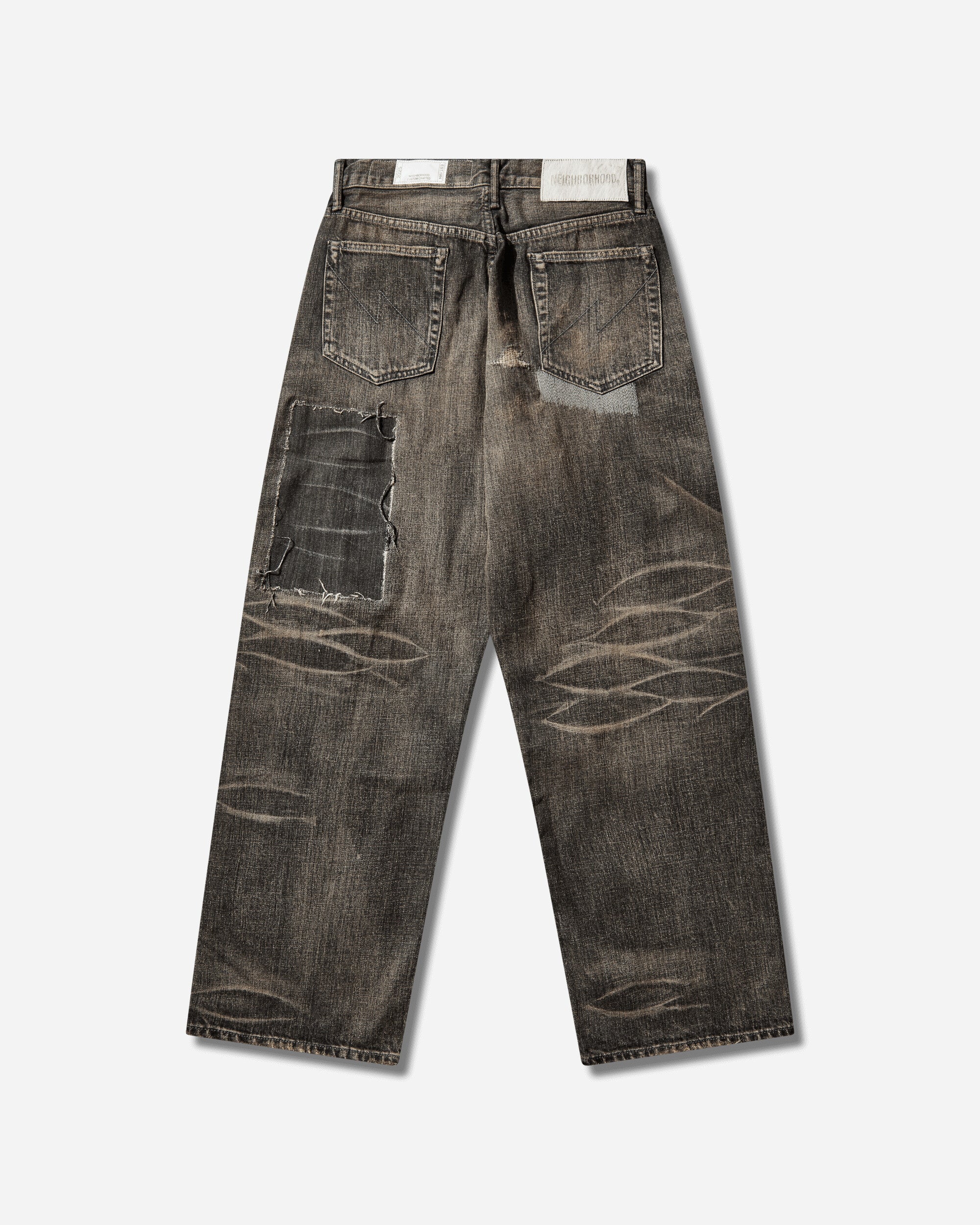 Neighborhood Savage Denim Dp Wide Pants Black Pants Denim 252XBNH-PTM07 BLACK